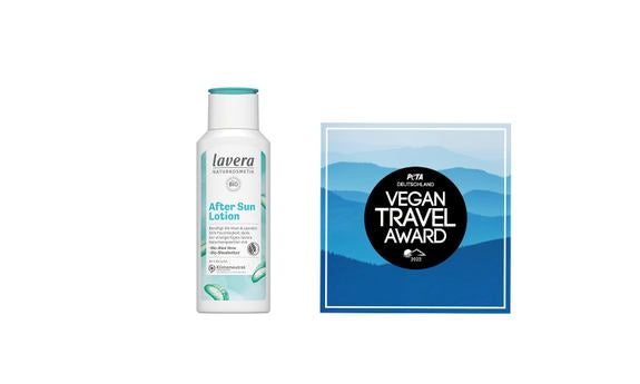 lavera After Sun Lotion mit PETA Vegan Travel Award 2022 ausgezeichnet