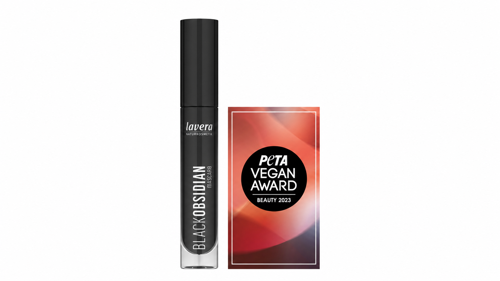 lavera Black Obsidian Mascara gewinnt PETA VEGAN AWARD 2023