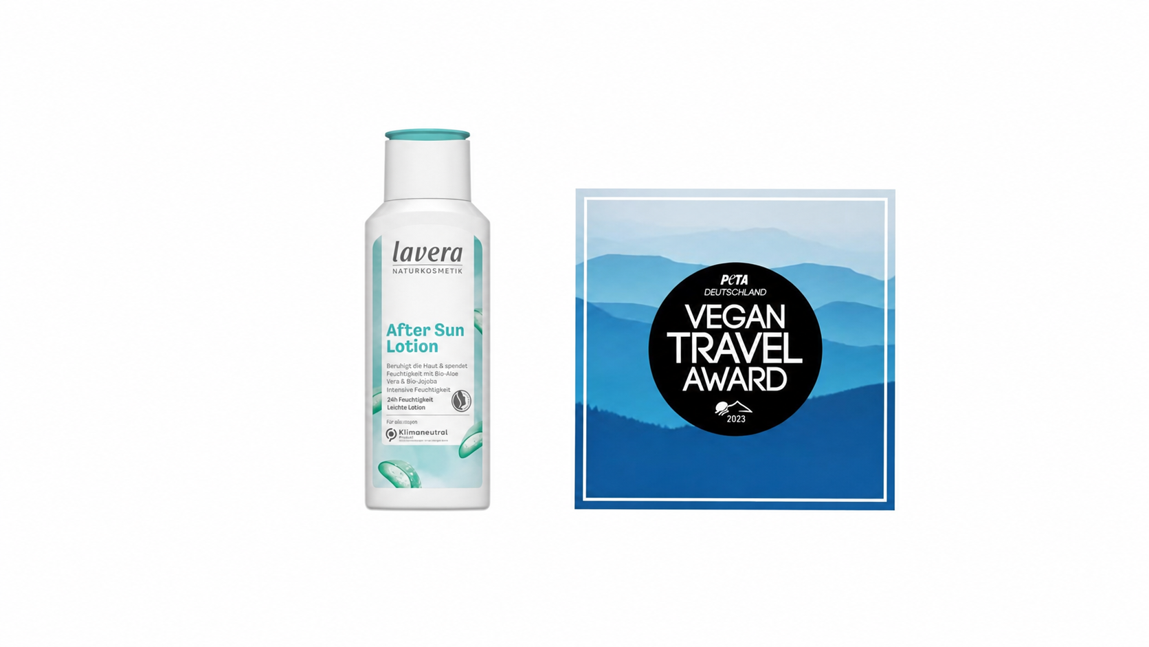lavera After Sun Lotion mit PETA Vegan Travel Award 2022 ausgezeichnet