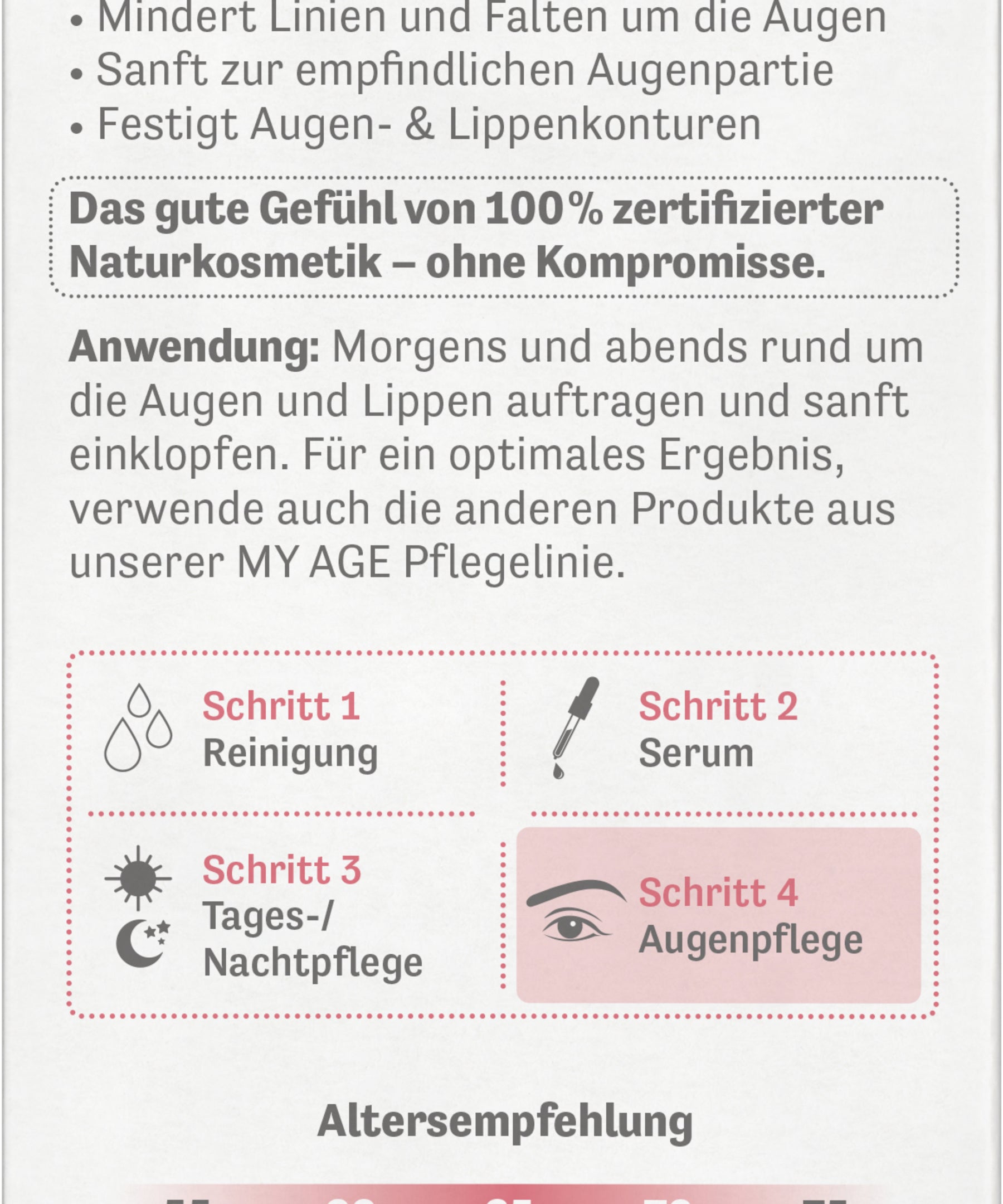 lavera MY AGE Augen- & Lippenkonturcreme