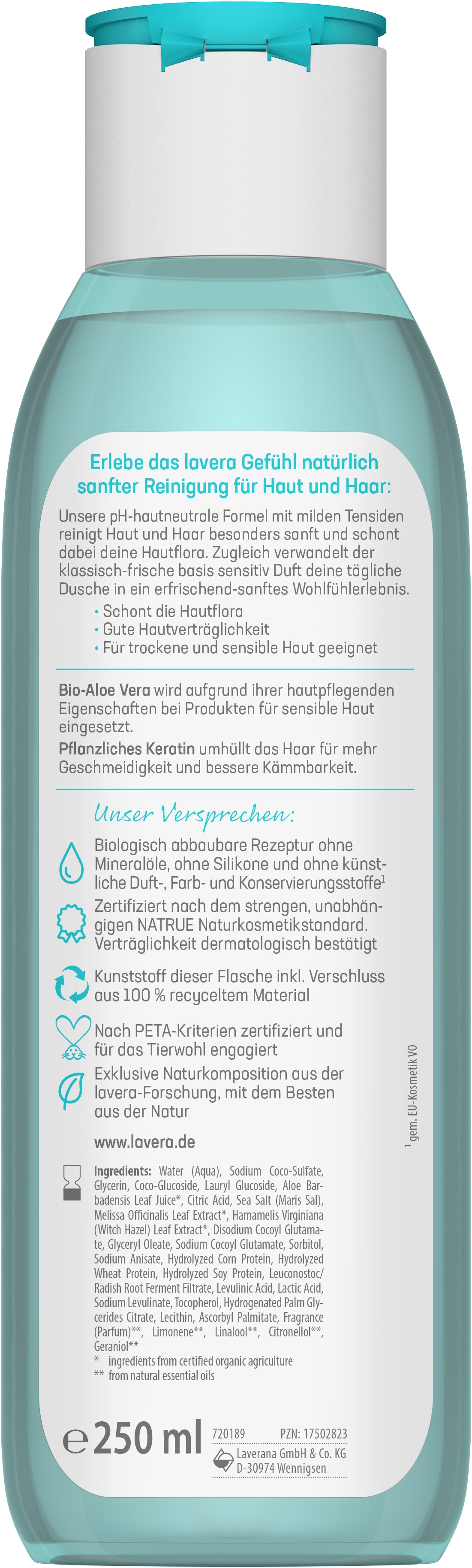 lavera basis sensitive Pflegedusche 2in1
