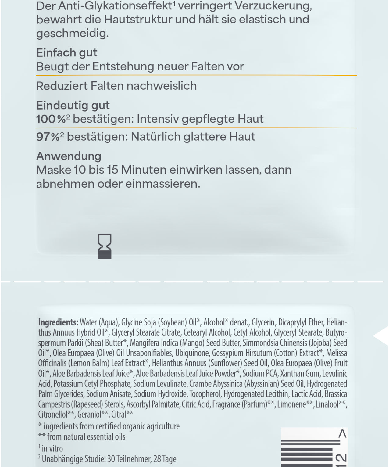 lavera basis sensitive Anti-Falten Maske Q10