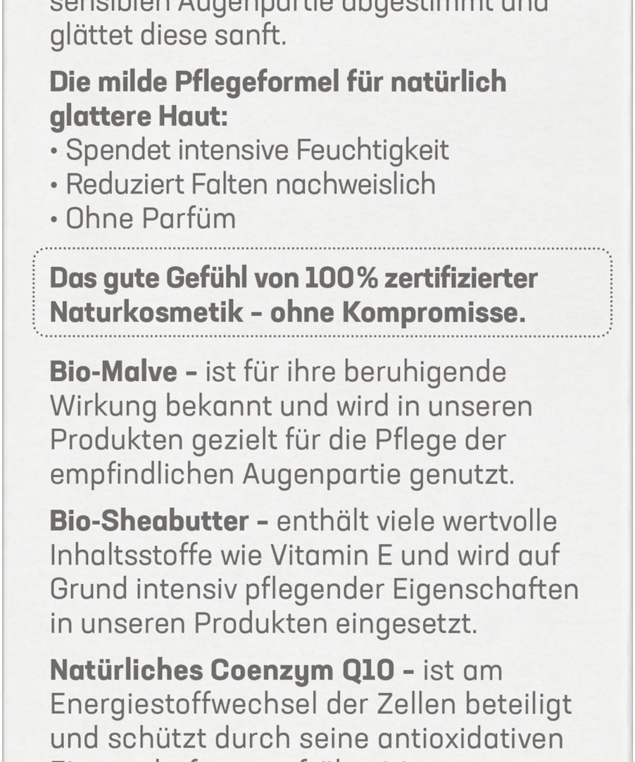 lavera basis sensitiv Anti-Falten Augencreme Q10