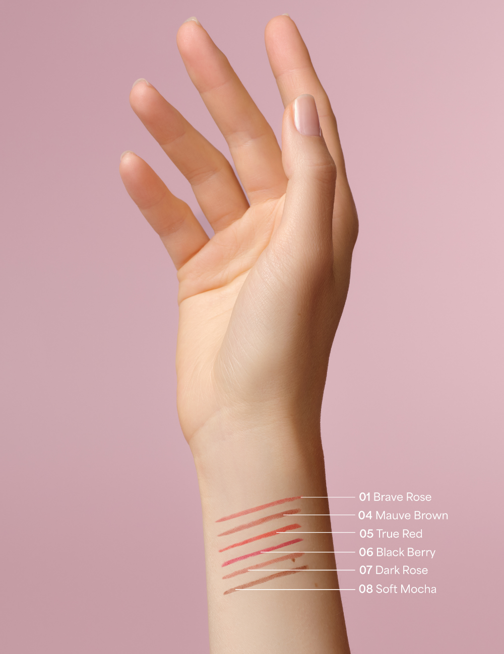 lavera Lip Contour -Soft Mocha 08- in der Anwendung