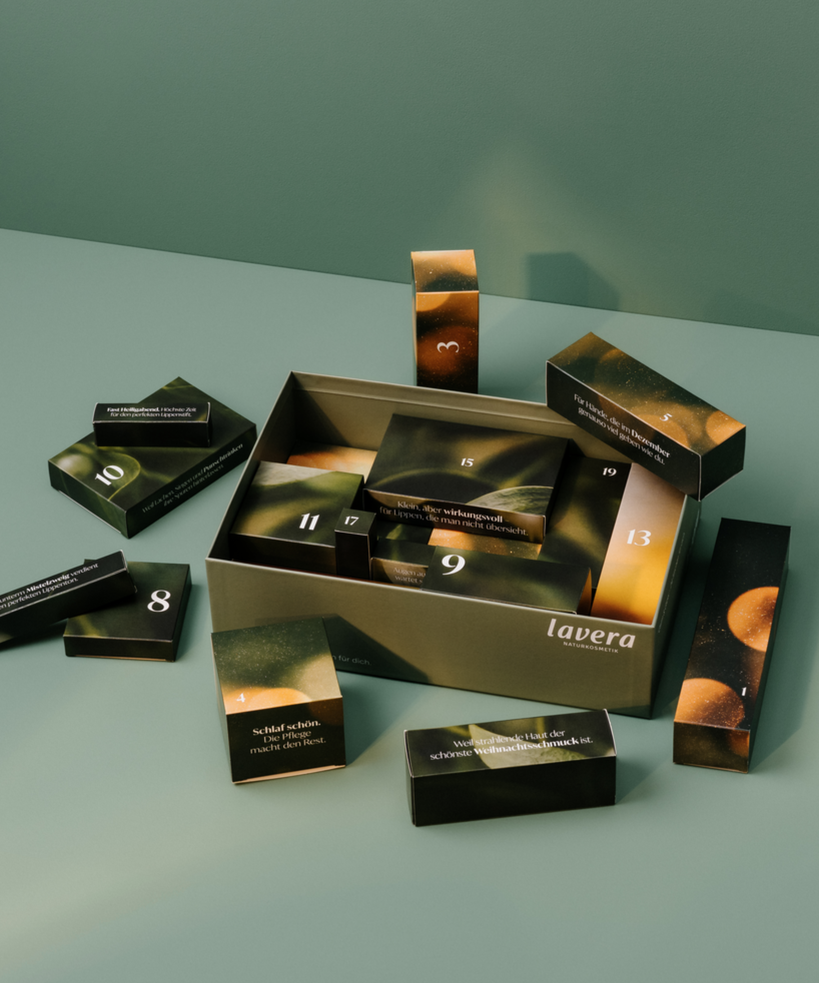 lavera Beauty Adventskalender 2026 - Calm & Glow in der Anwendung