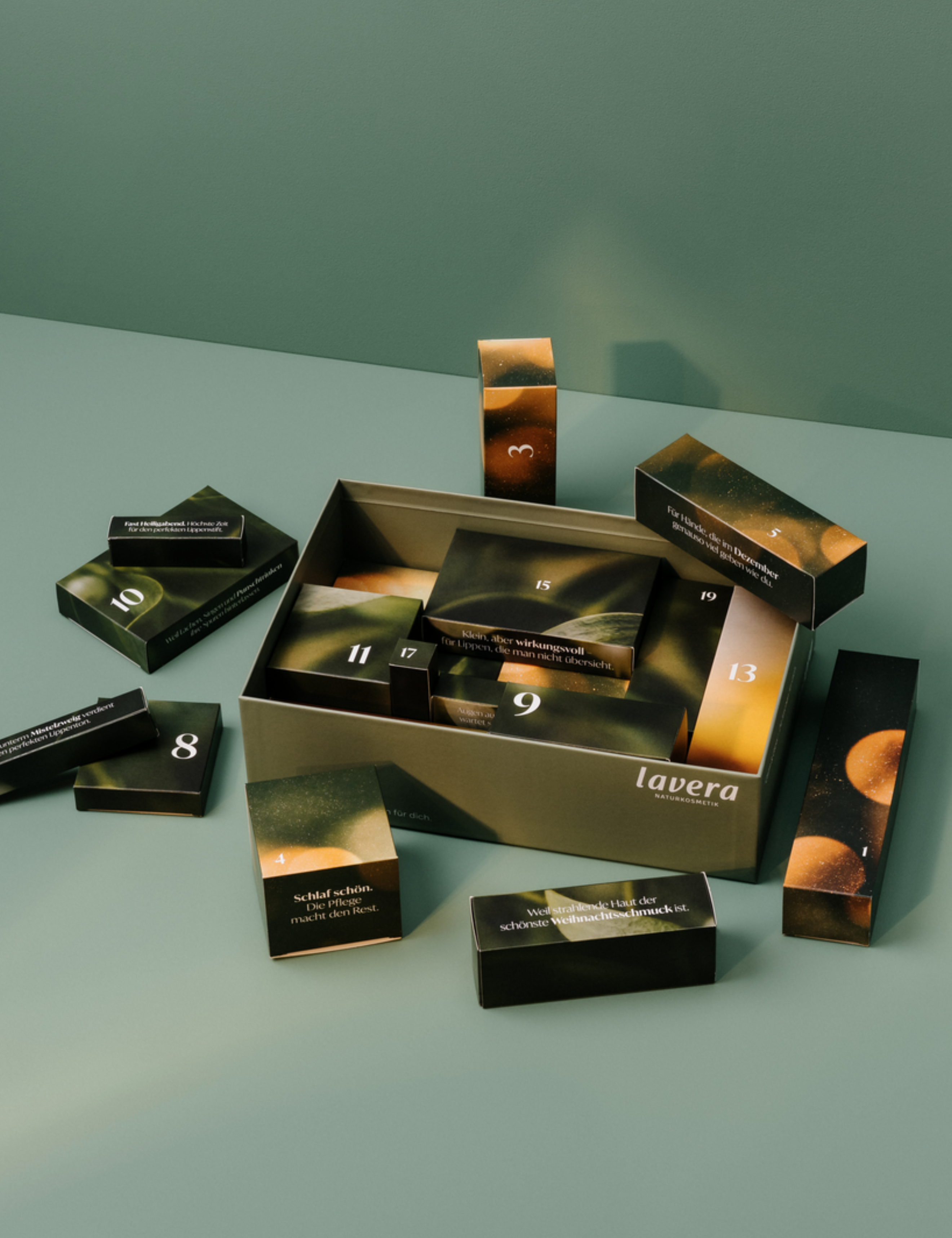 lavera Beauty Adventskalender 2026 - Calm & Glow in der Anwendung