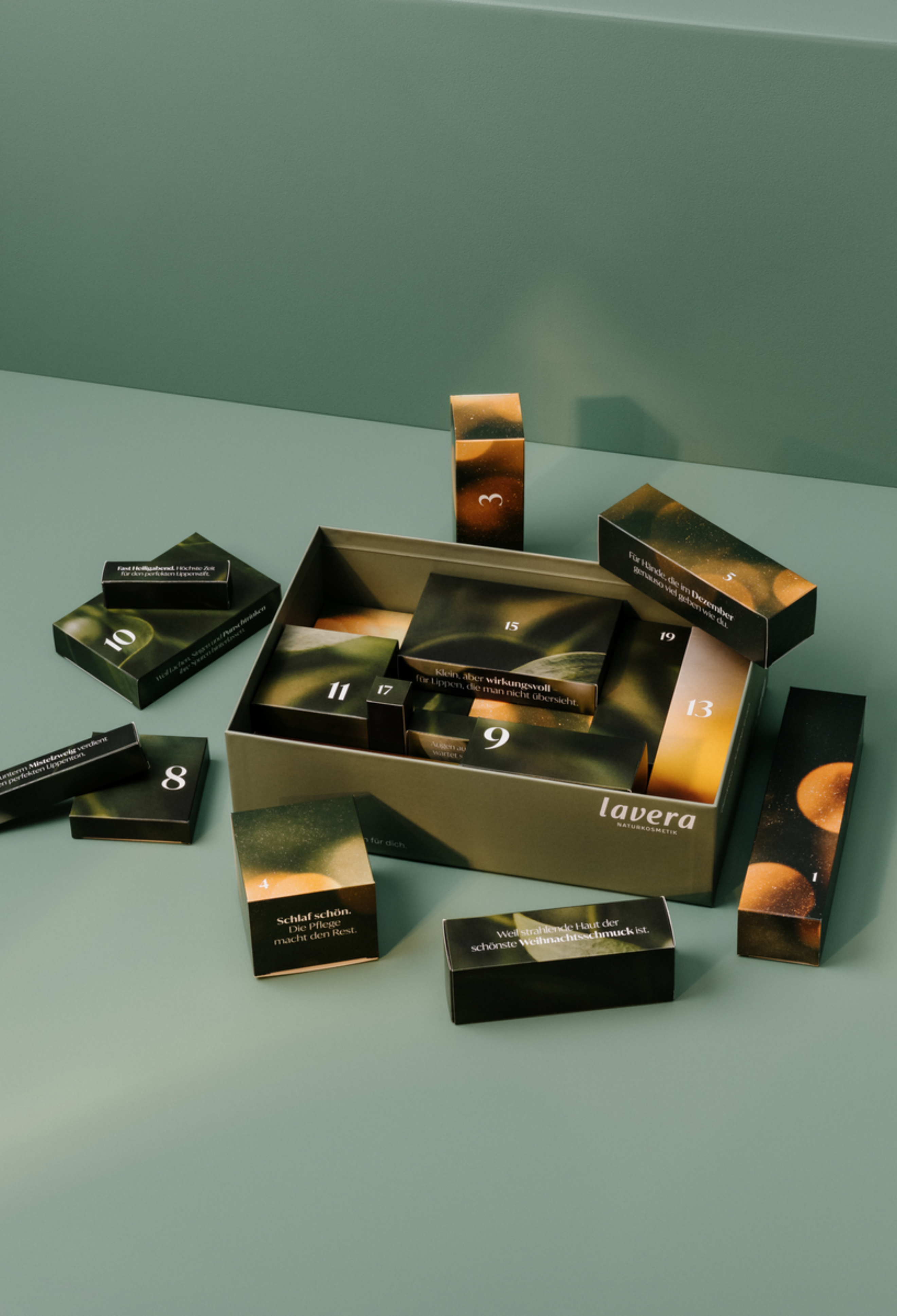 lavera Beauty Adventskalender 2026 - Calm & Glow in der Anwendung
