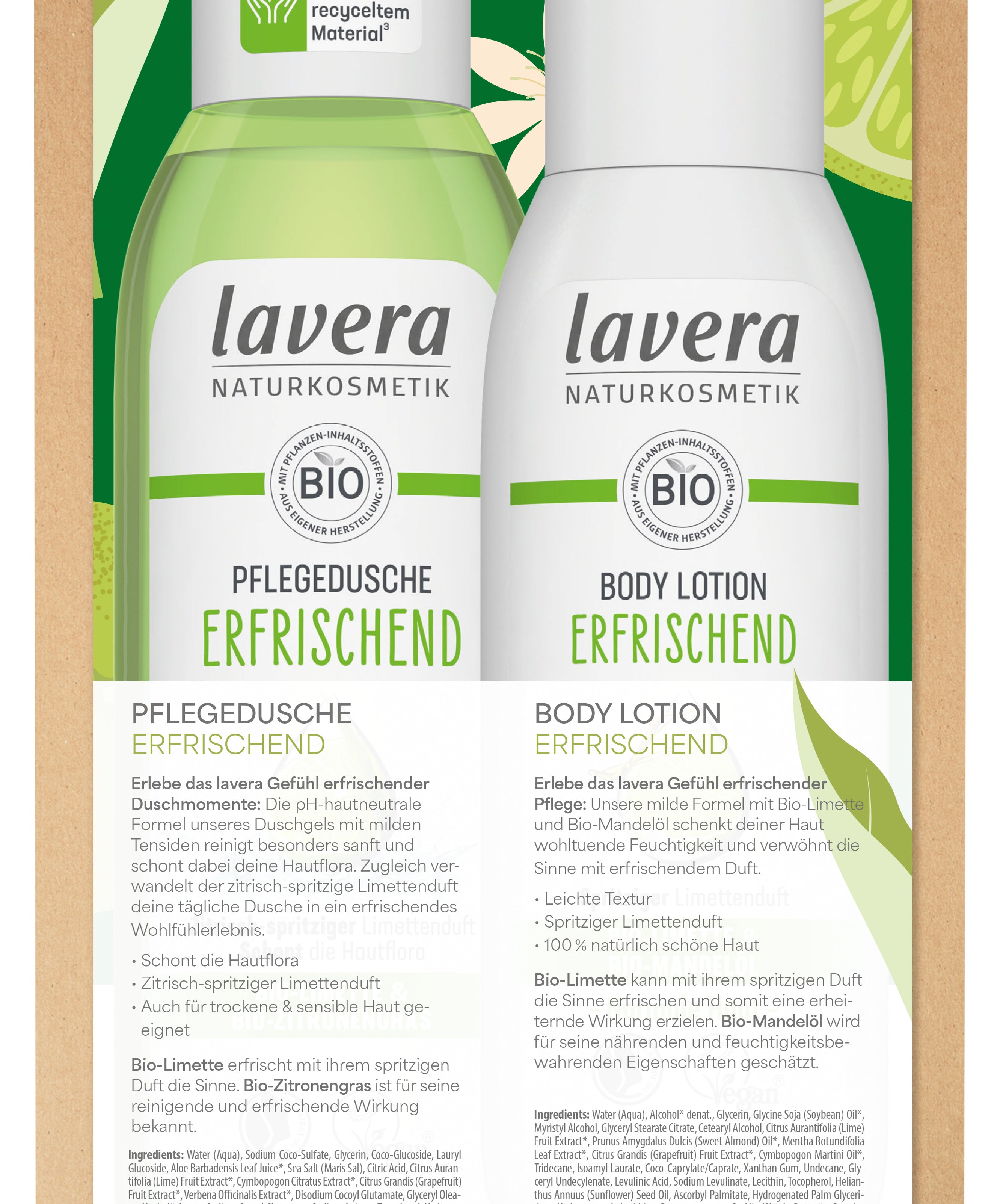 lavera Geschenkset Natürlich für Dich Erfrischend