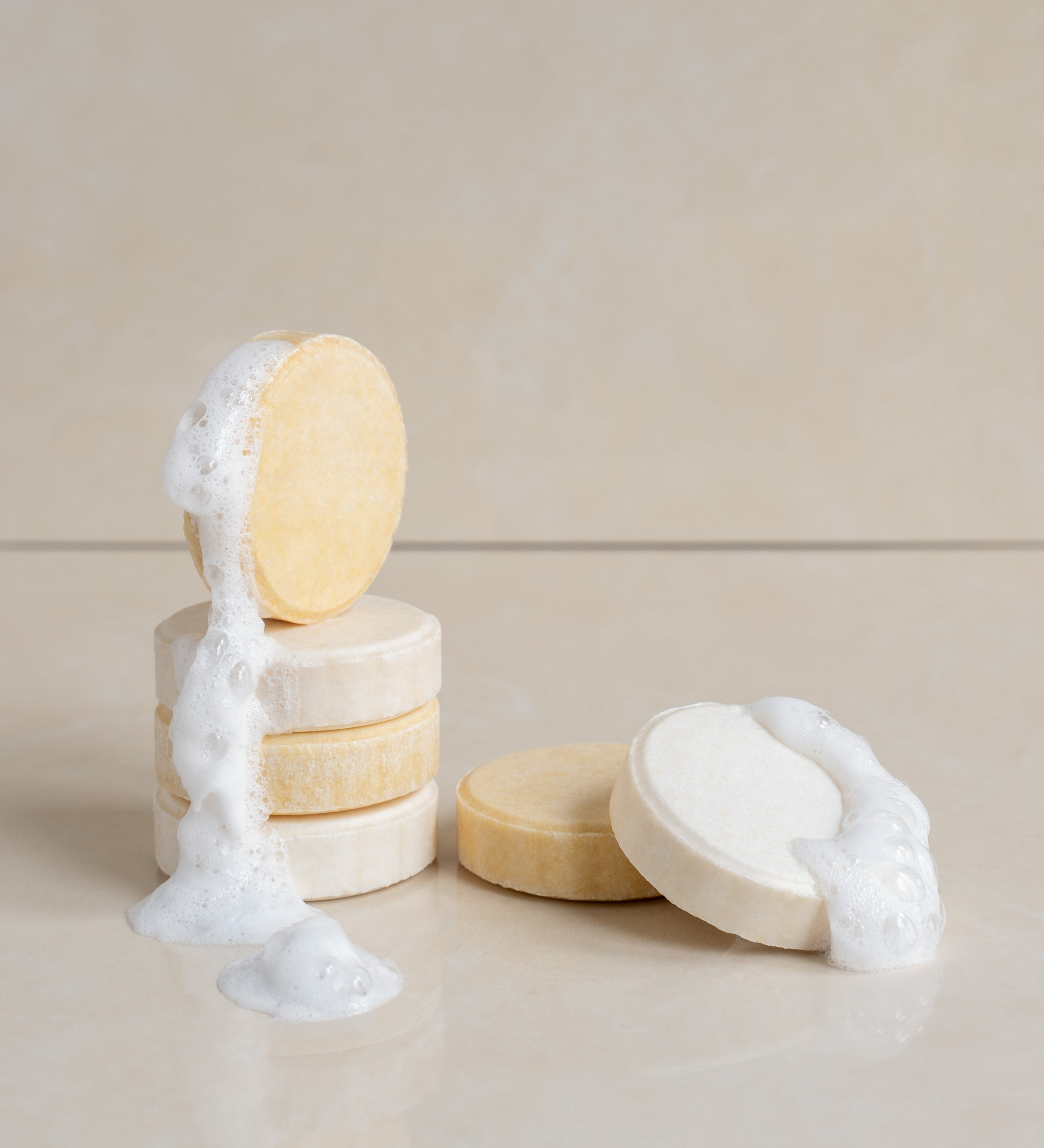 Stapel mit festen Duschen