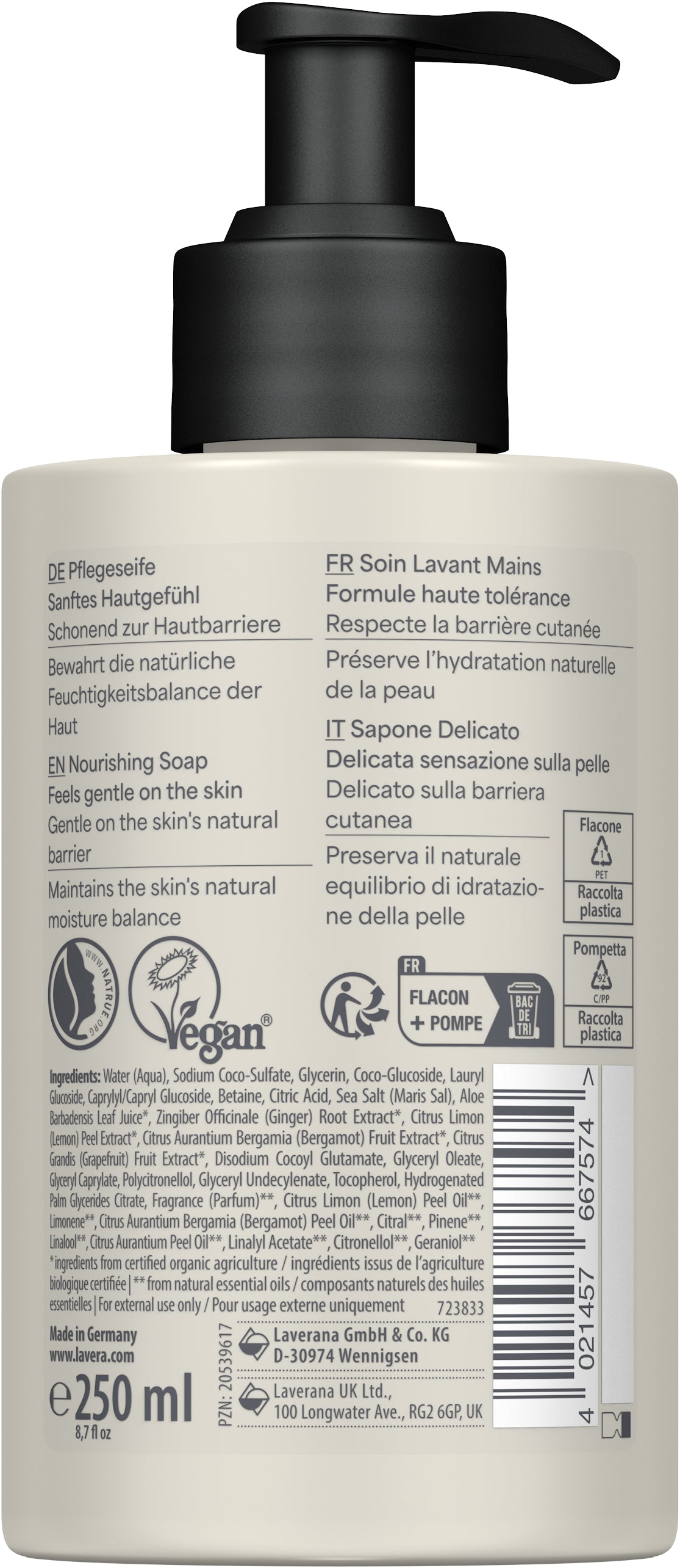 lavera Pflegeseife Bio-Zitrone & Bio-Ingwer