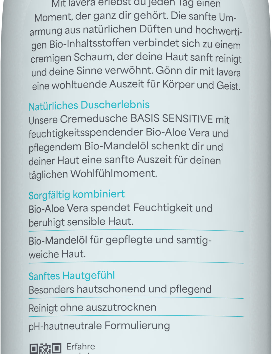 lavera Cremedusche basis sensitive