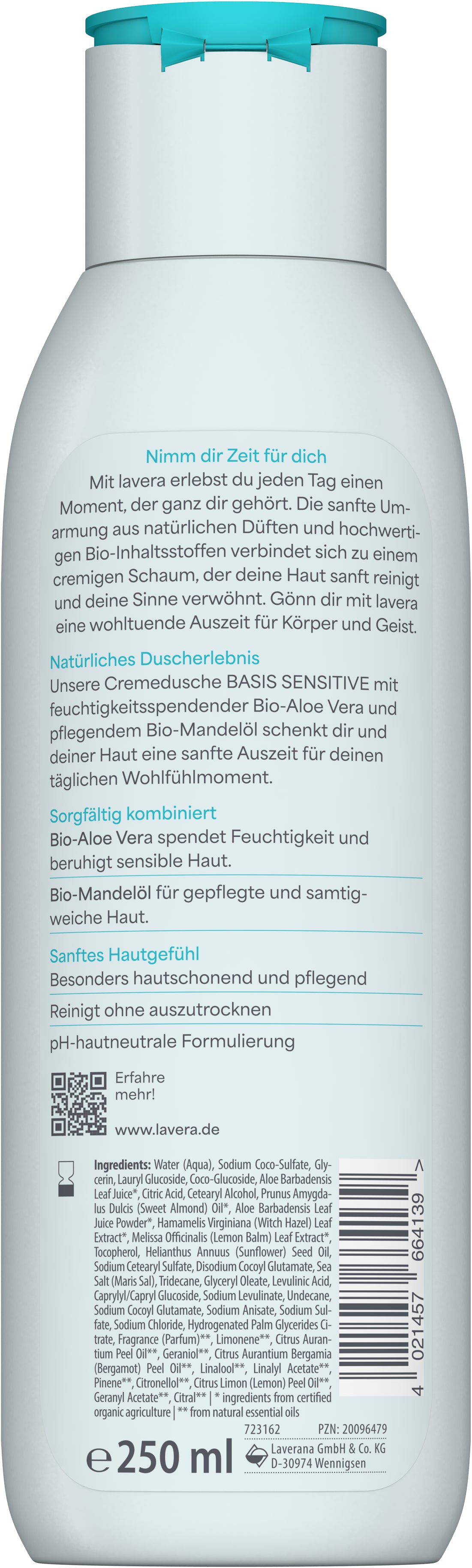 lavera Cremedusche basis sensitive