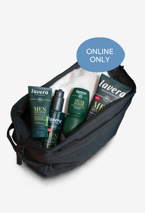 lavera Men sensitive 4in1 Pflege-Set + Kulturbeutel