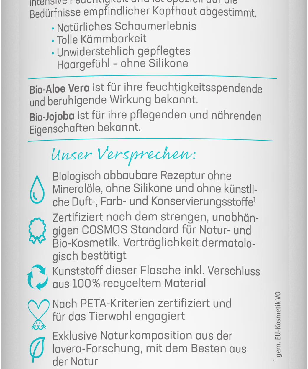 lavera basis sensitive Pflegeshampoo Feuchtigkeit & Pflege