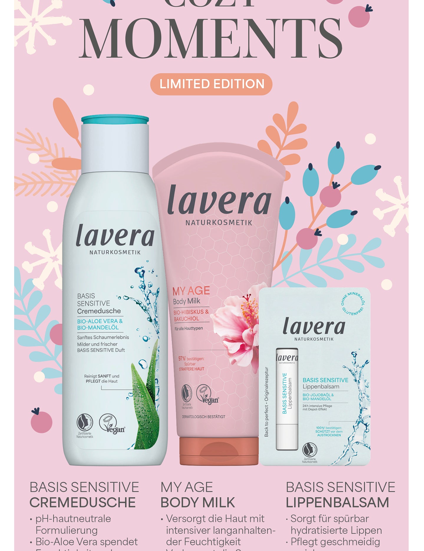 lavera Geschenkset Cozy Moments