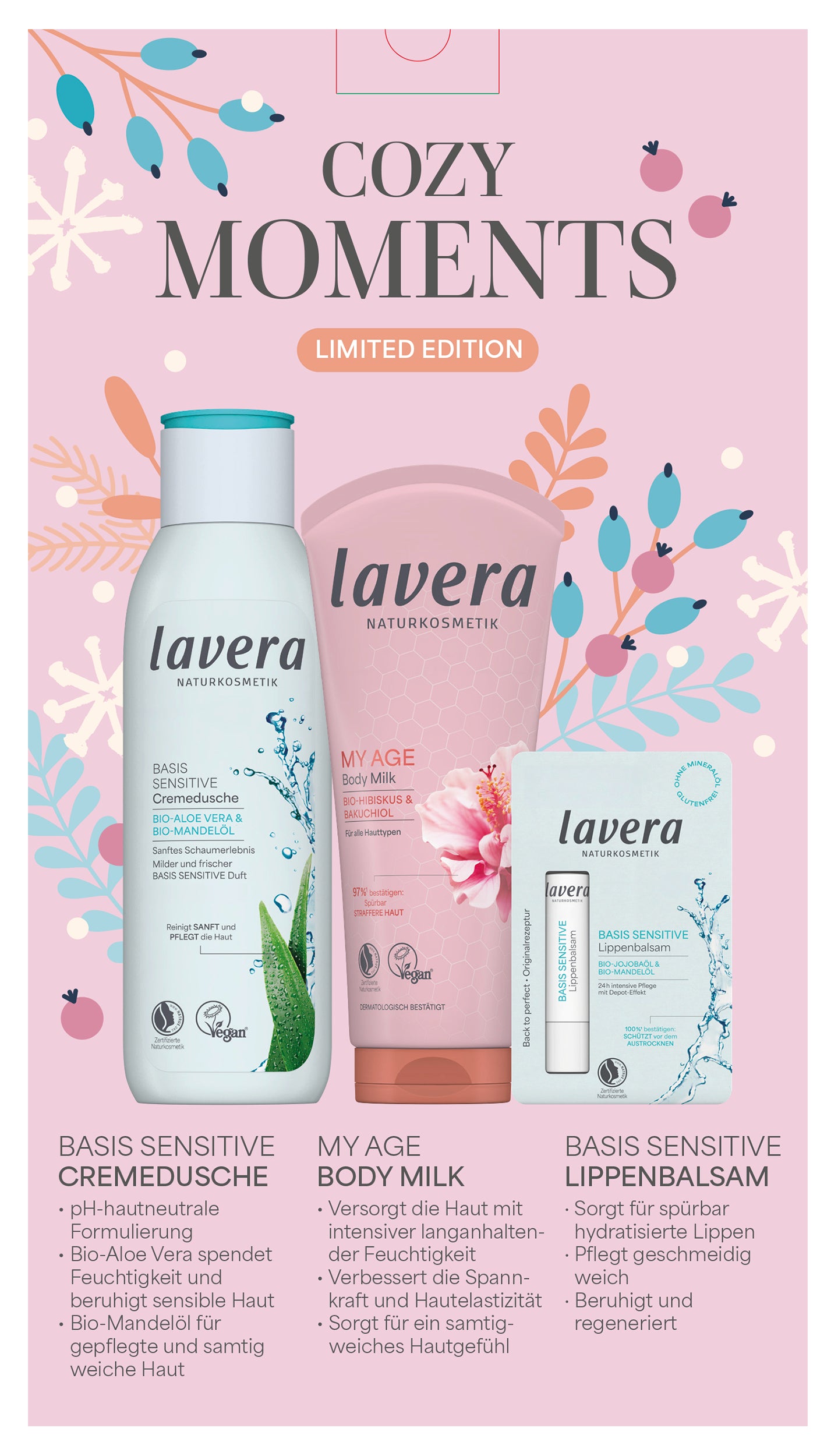 lavera Geschenkset Cozy Moments