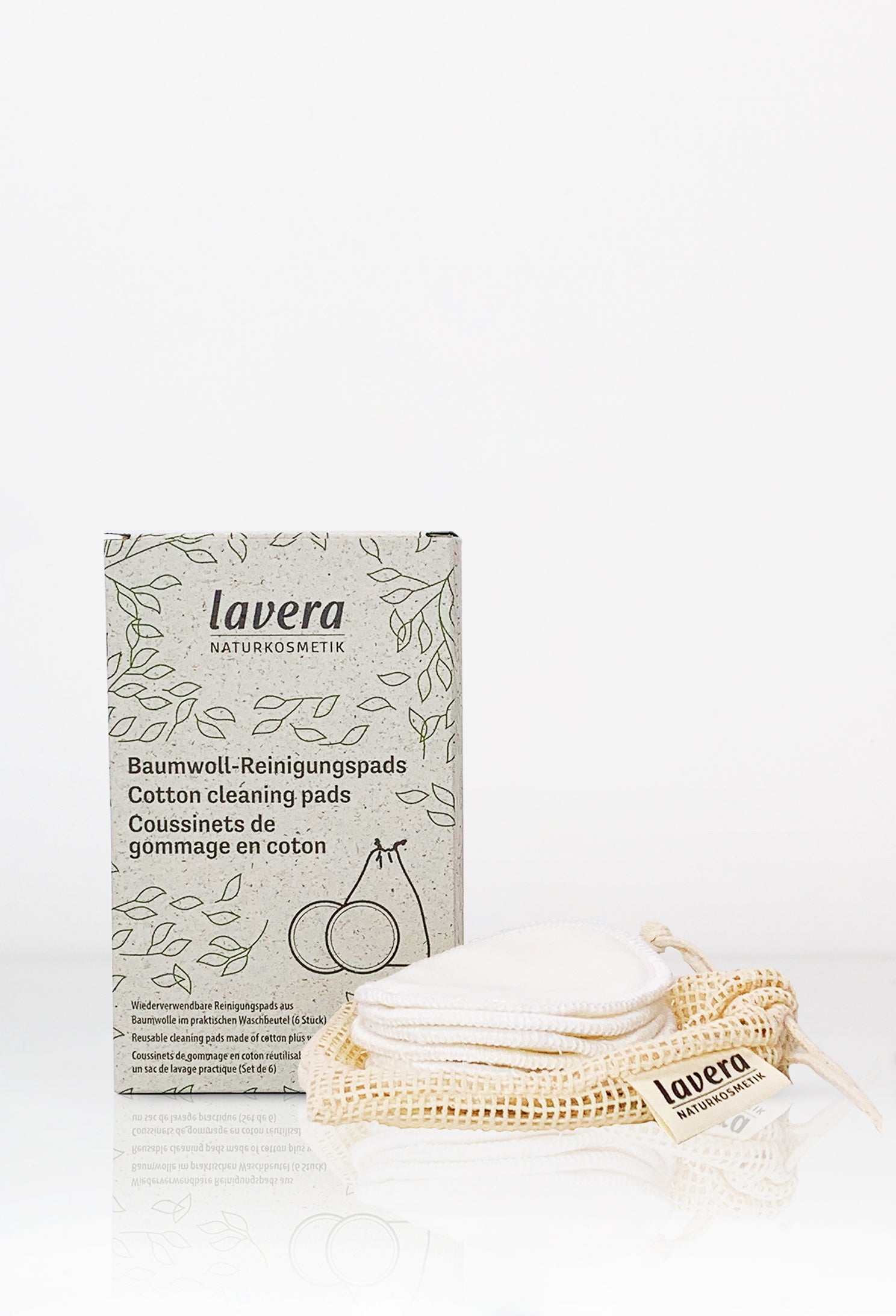 lavera Baumwoll-Reinigungspads (6 Stück im Set)