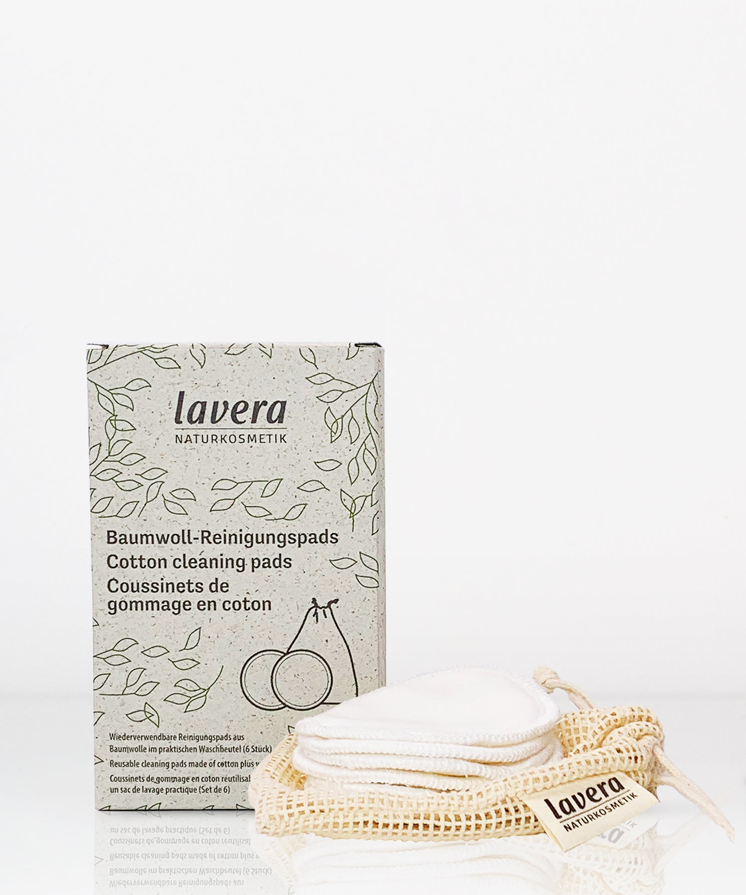 lavera Baumwoll-Reinigungspads (6 Stück im Set)