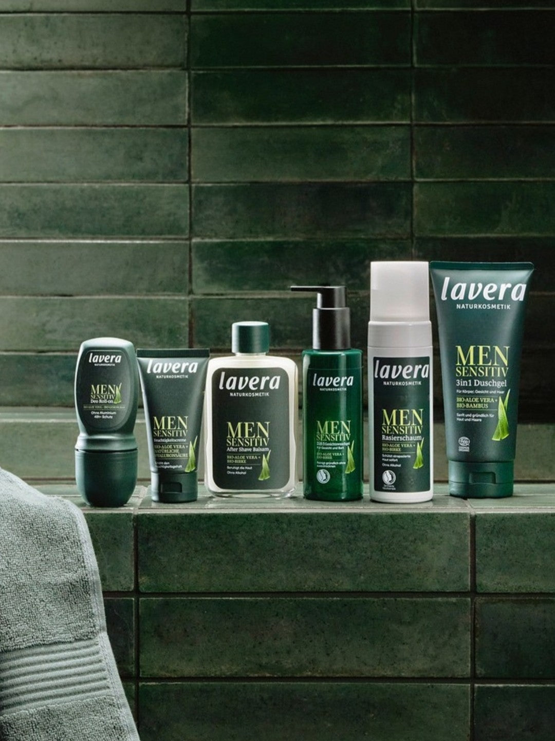 lavera Men sensitive 2in1 Gesichtswaschgel