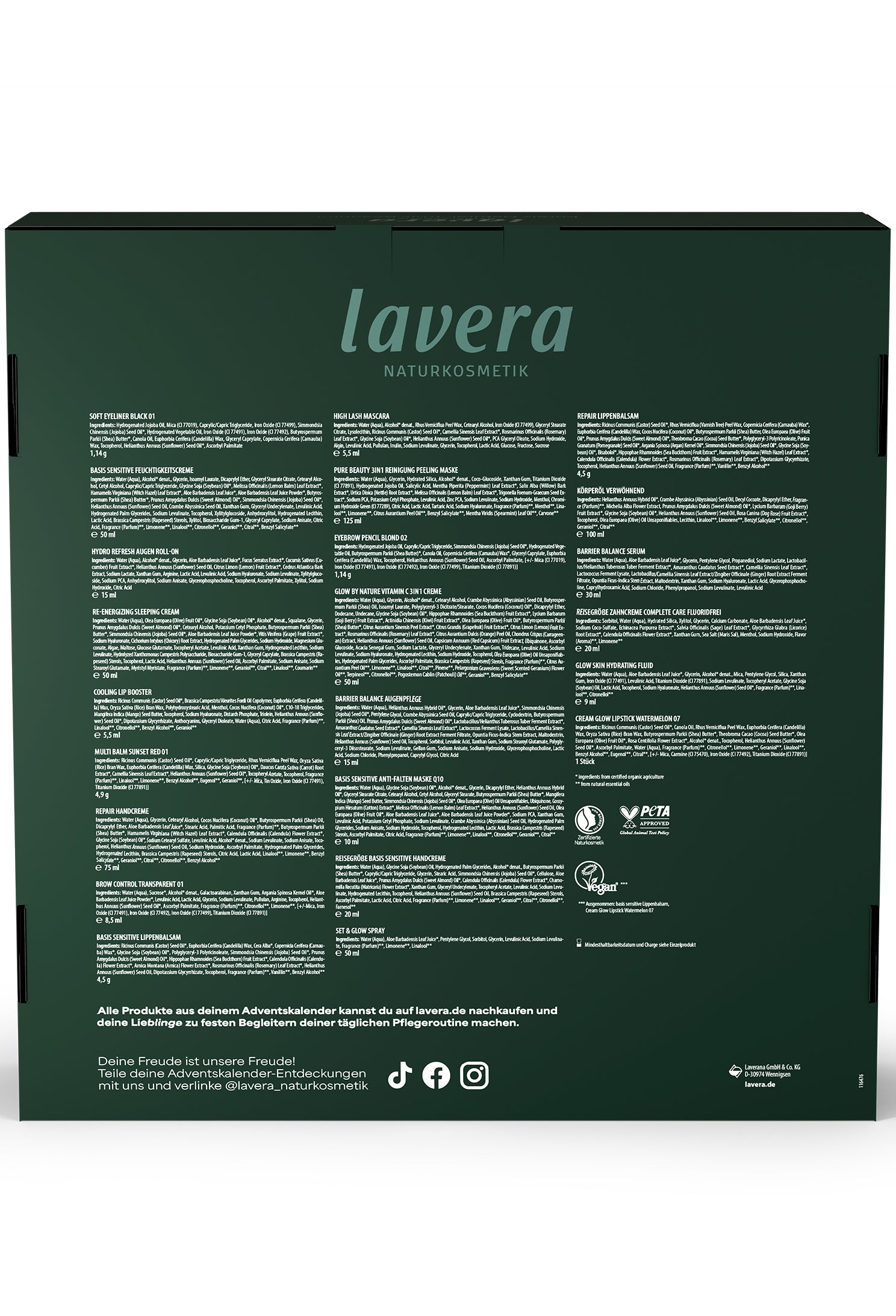 lavera Beauty Adventskalender 2025