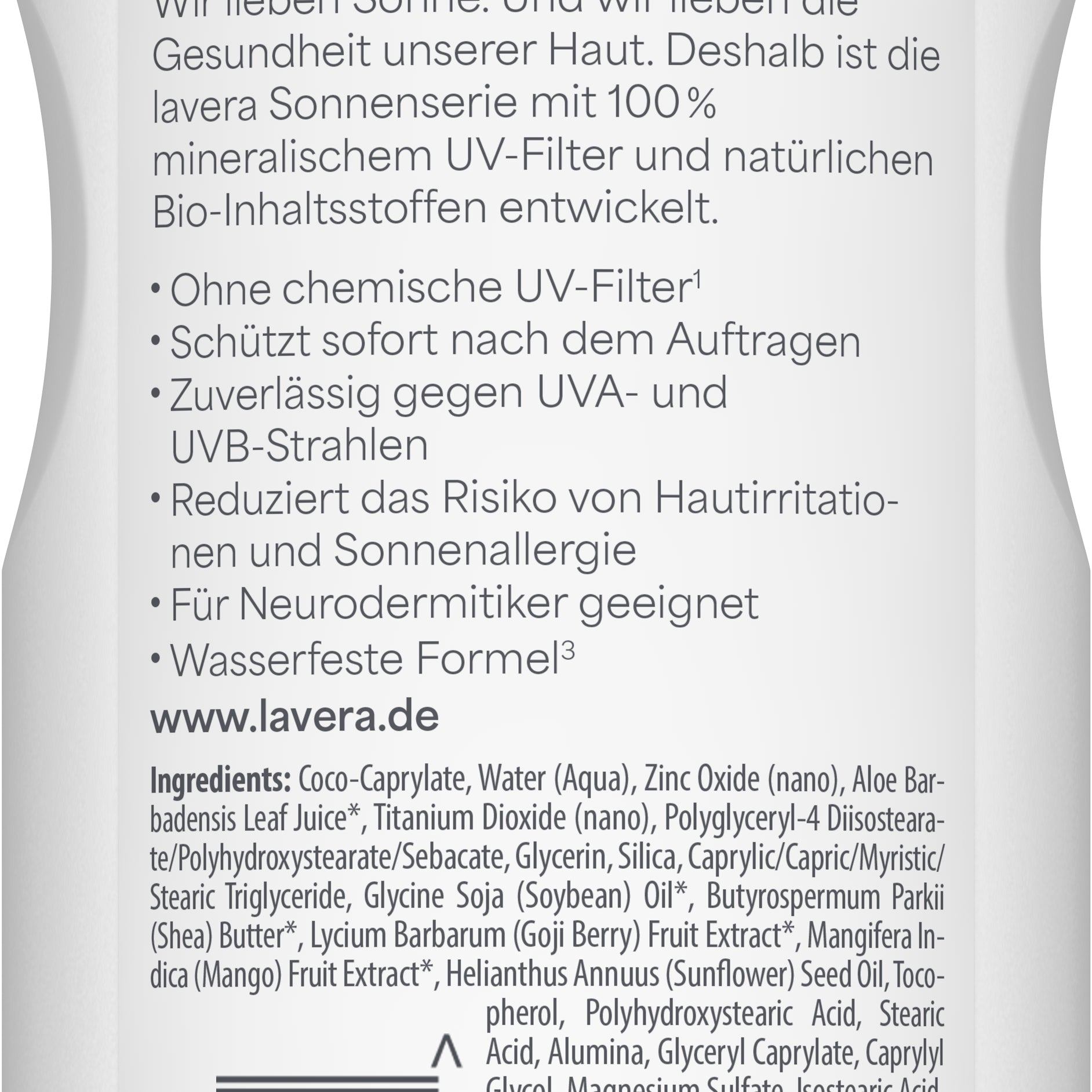lavera Sonnenlotion Sensitiv LSF 30