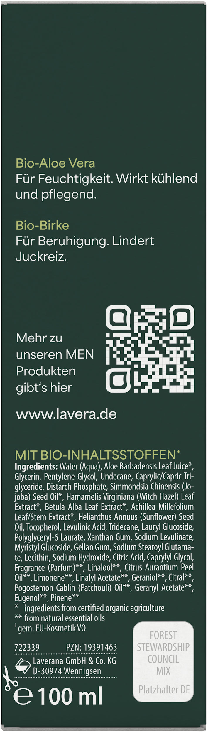 lavera Men sensitive After Shave Balsam
