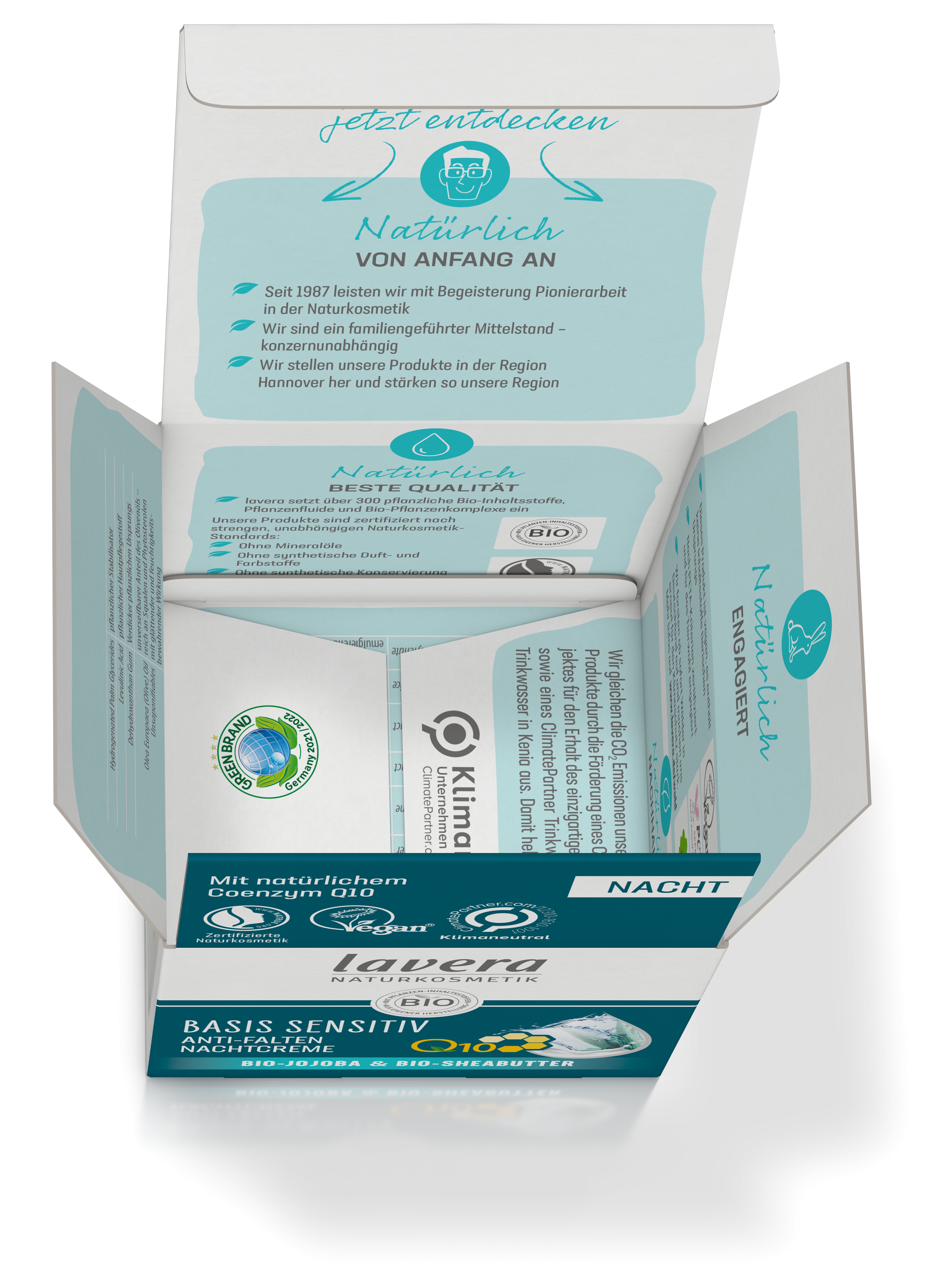 lavera basis sensitiv Anti-Falten Nachtcreme Q10