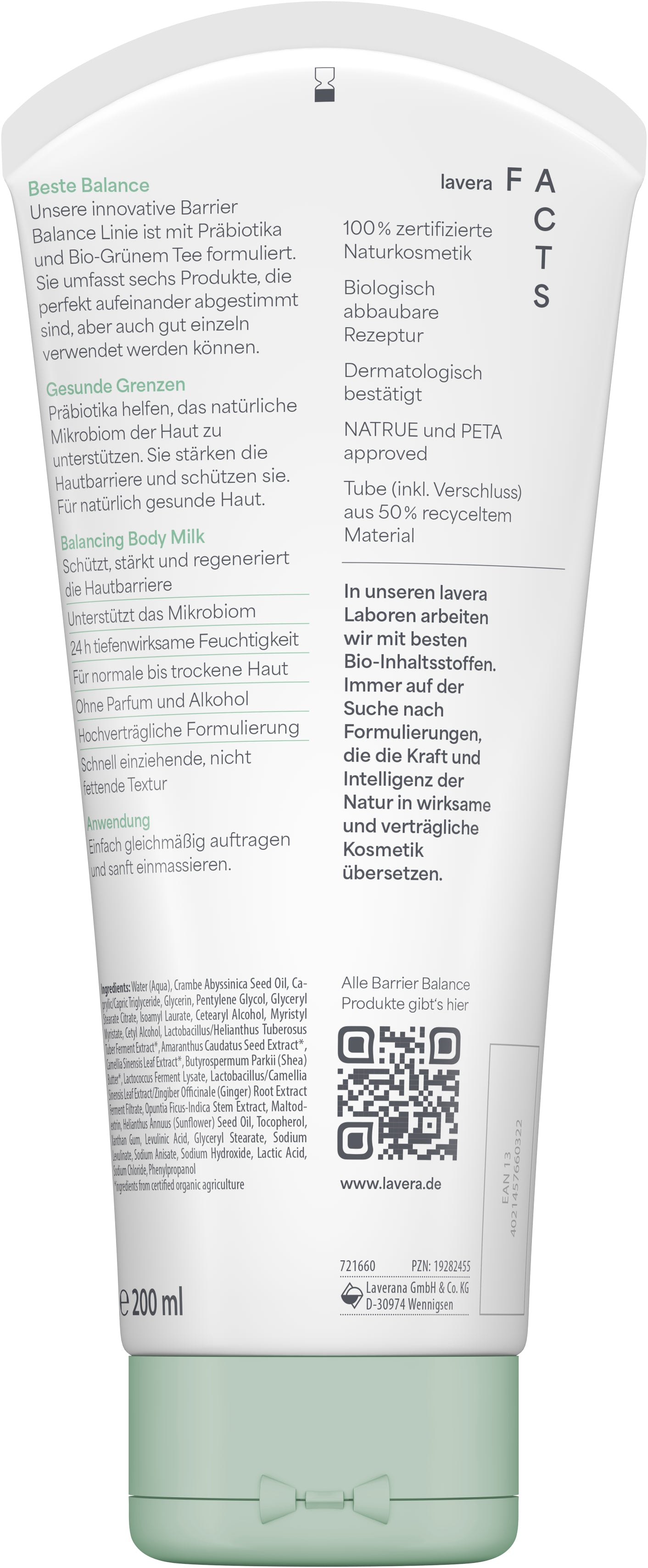 lavera Barrier Balance Body Milk