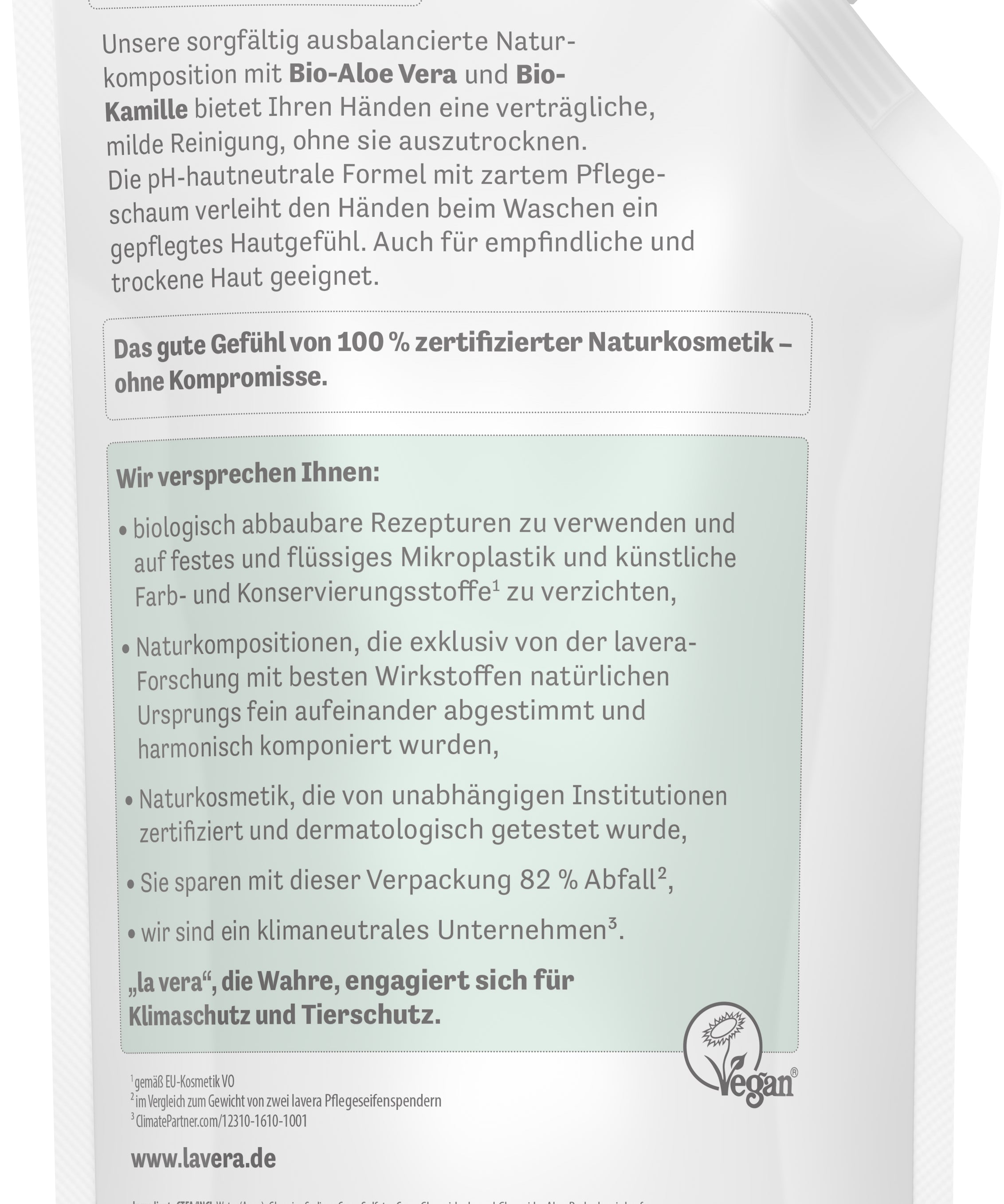 lavera Nachfüllbeutel basis sensitive milde Pflegeseife