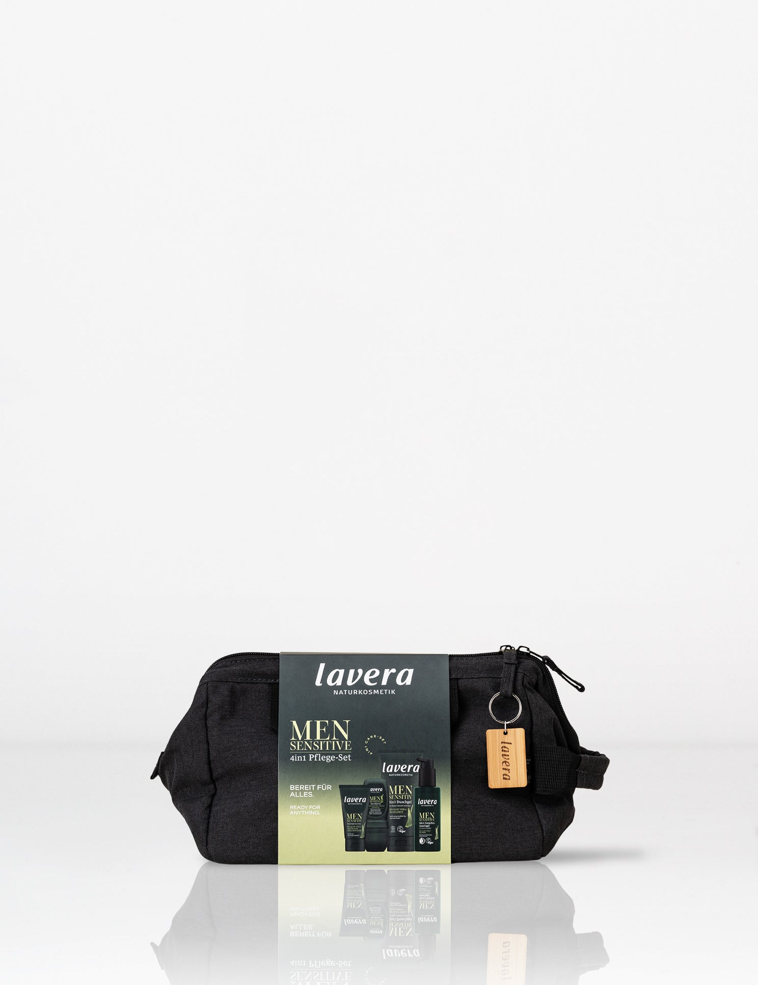 lavera Men sensitive 4in1 Pflege-Set + Kulturbeutel