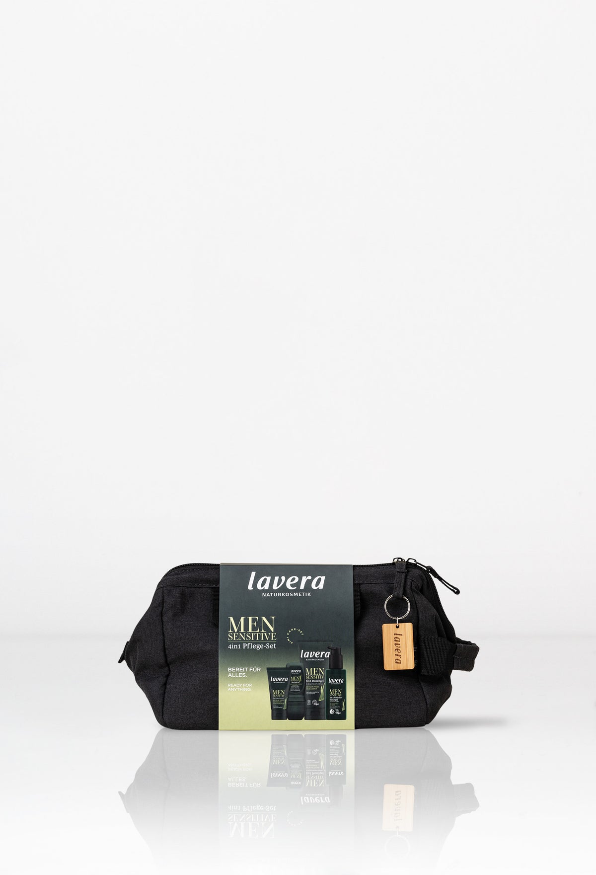 lavera Men sensitive 4in1 Pflege-Set + Kulturbeutel