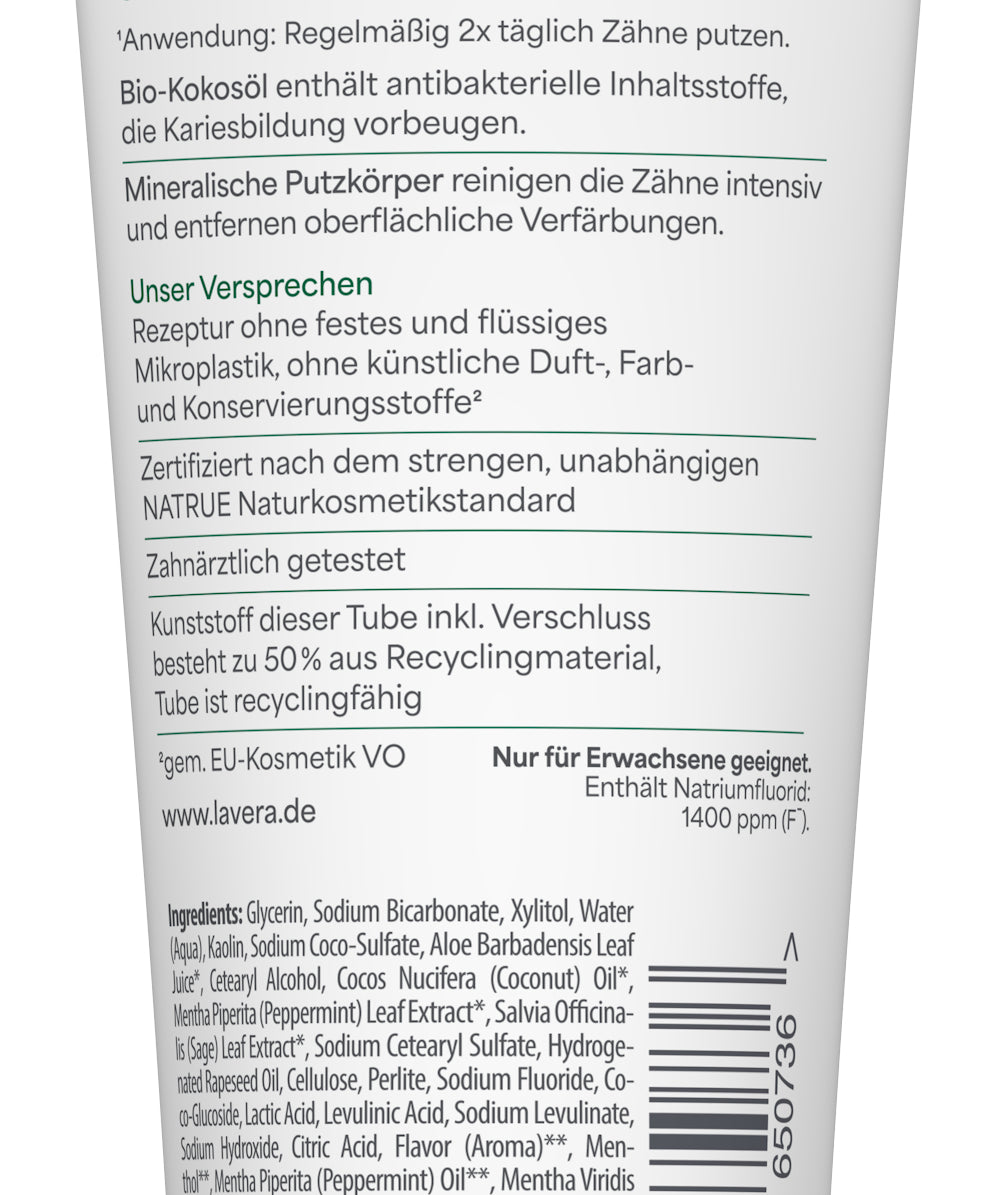 lavera Zahncreme Sensitive Whitening