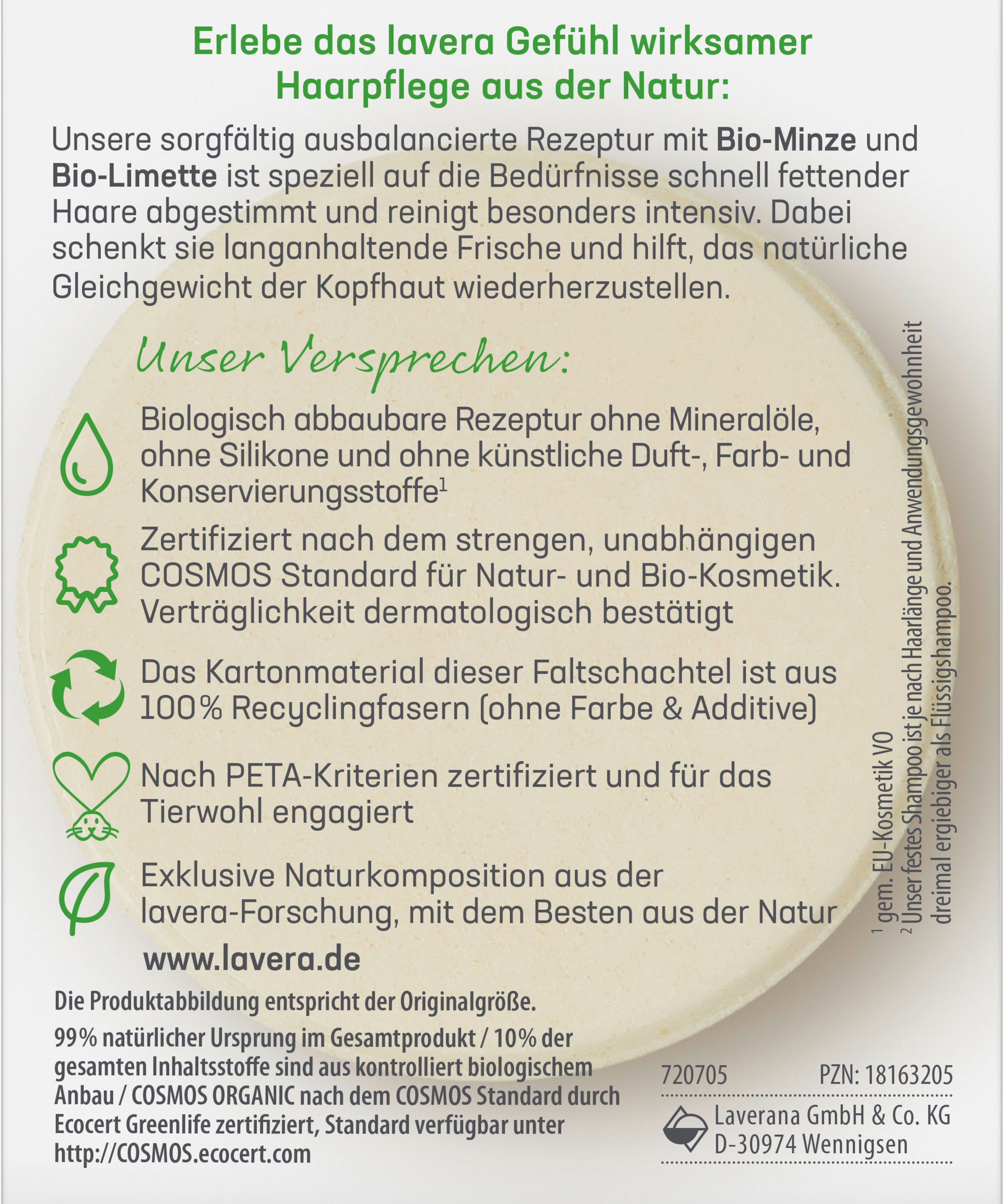 lavera Festes Pflegeshampoo Frische & Balance