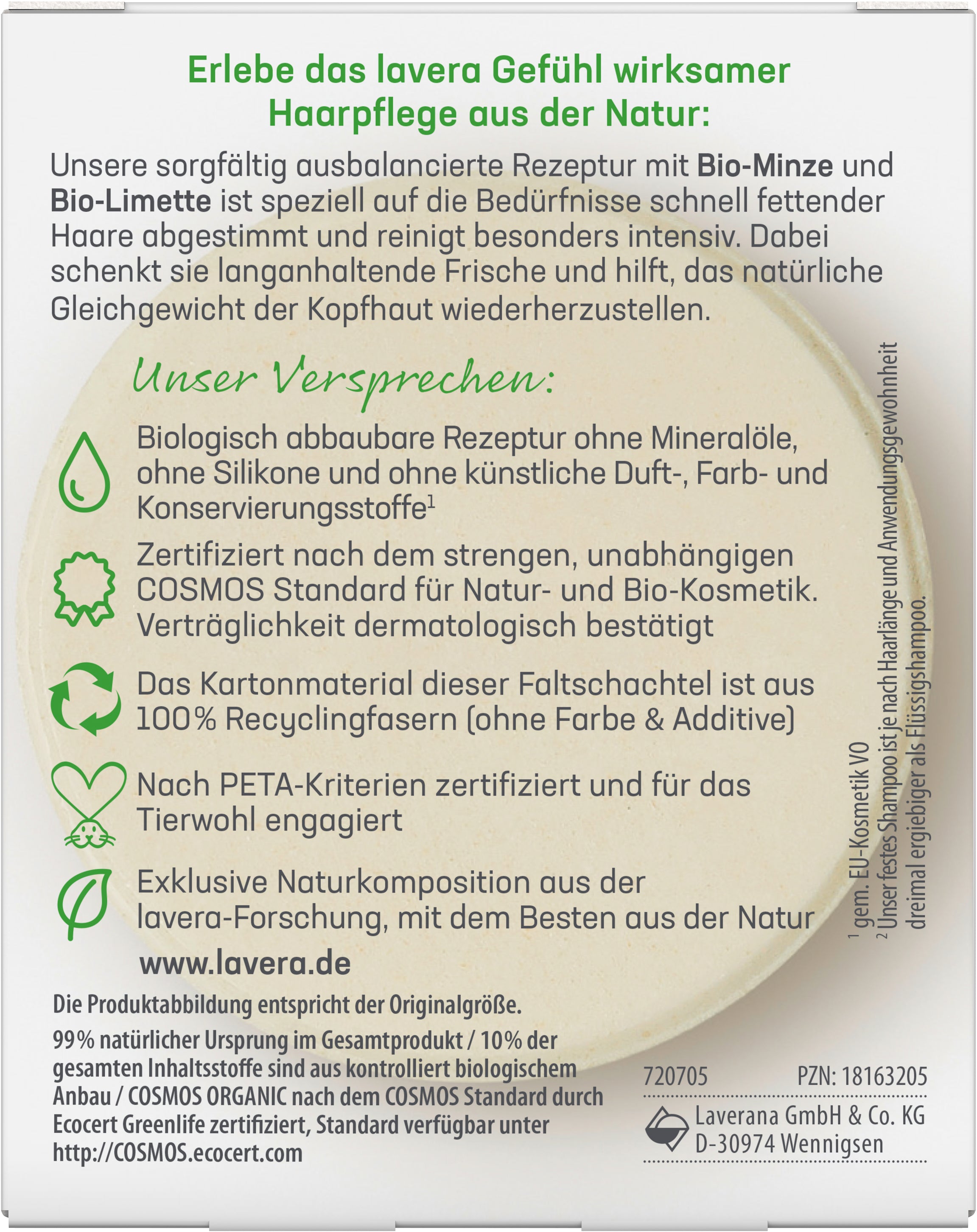 lavera Festes Pflegeshampoo Frische & Balance