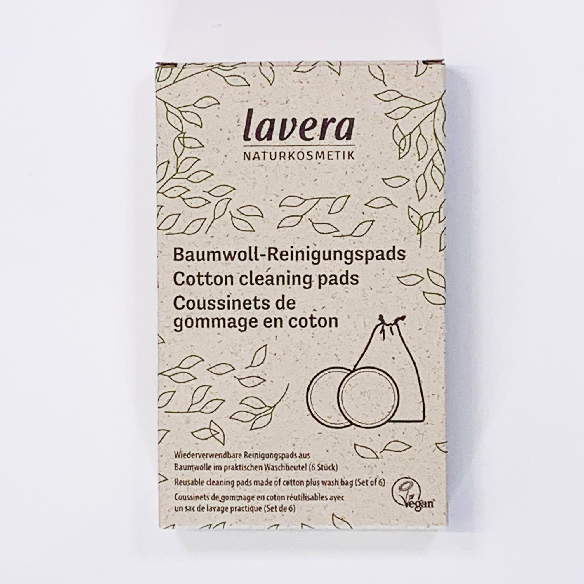 lavera Baumwoll-Reinigungspads (6 Stück im Set)