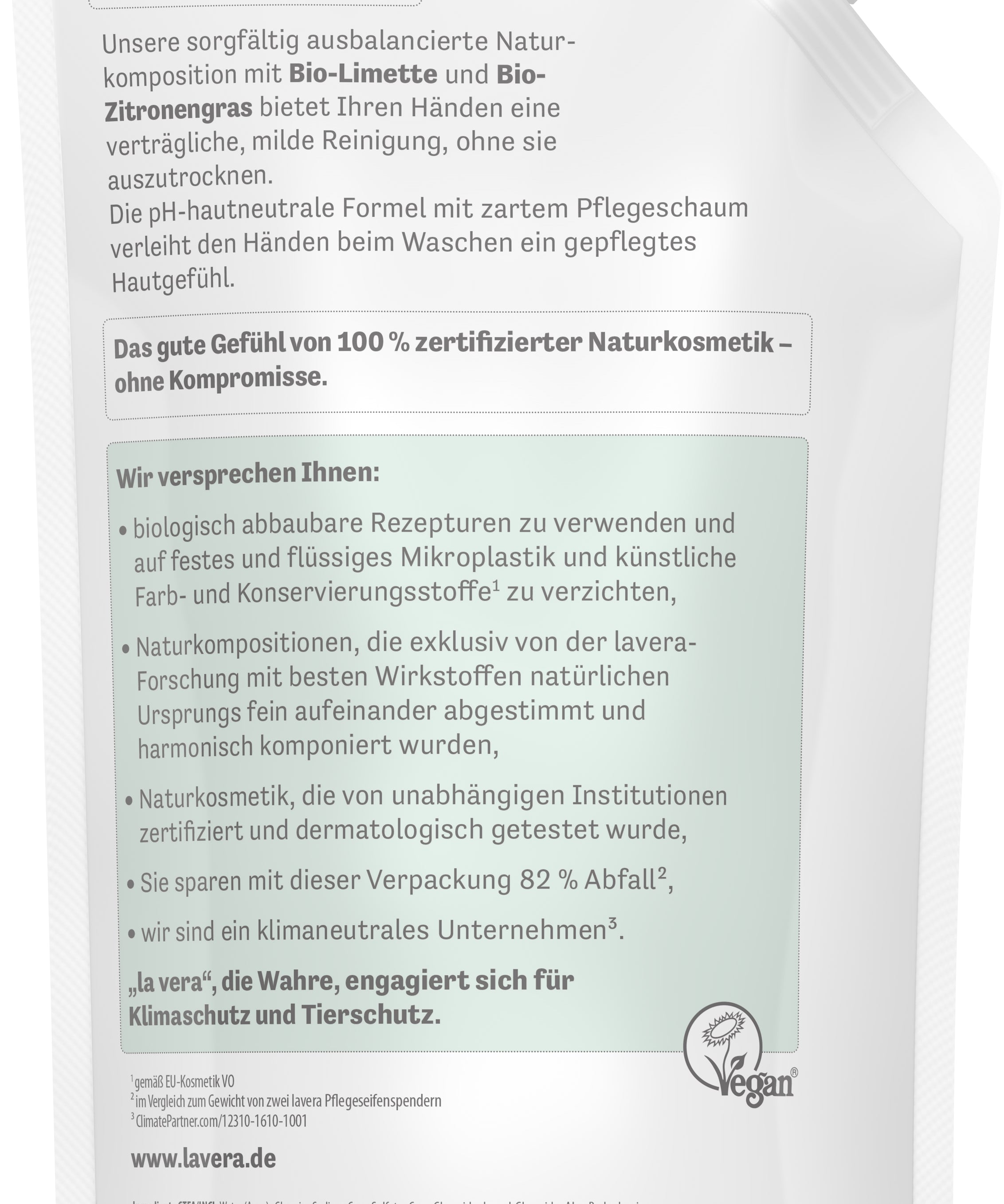 lavera Nachfüllbeutel Frische Pflegeseife