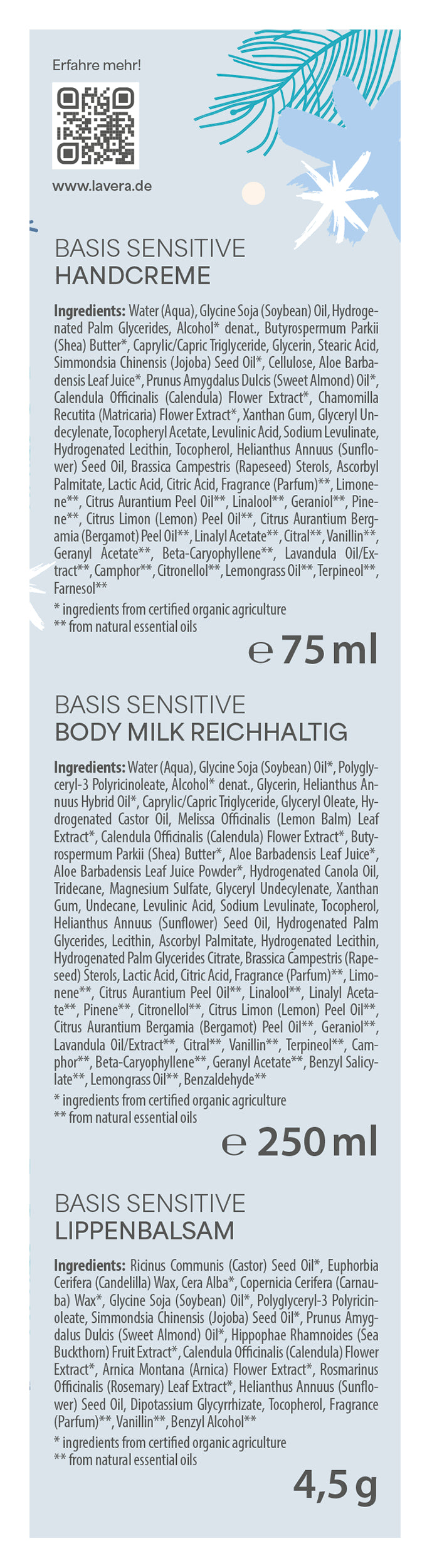 lavera Geschenkset Calming Care