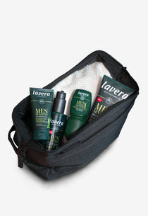 lavera Men sensitive 4in1 Pflege-Set + Kulturbeutel