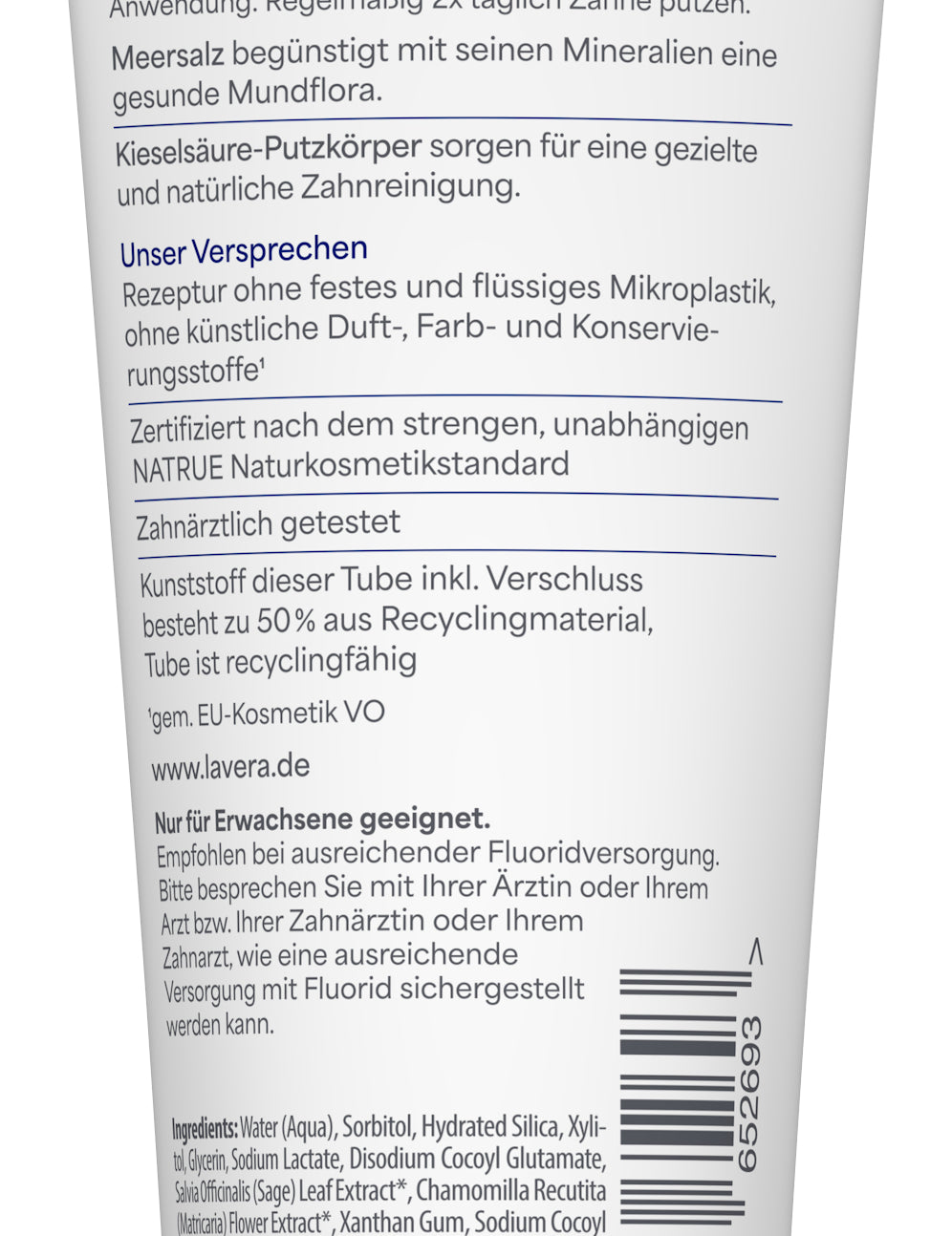 lavera Zahngel Neutral Fluoridfrei