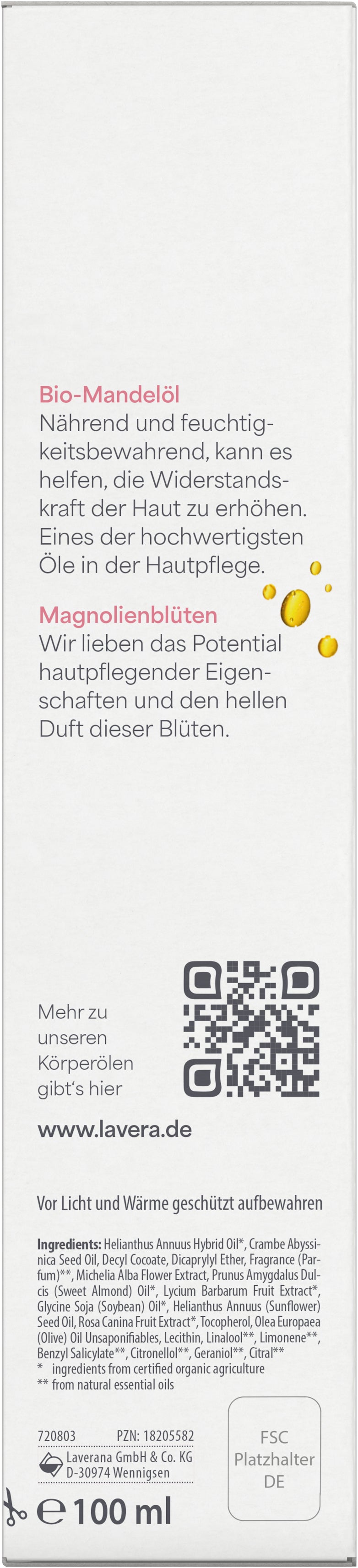 lavera Verwöhnendes Körperöl