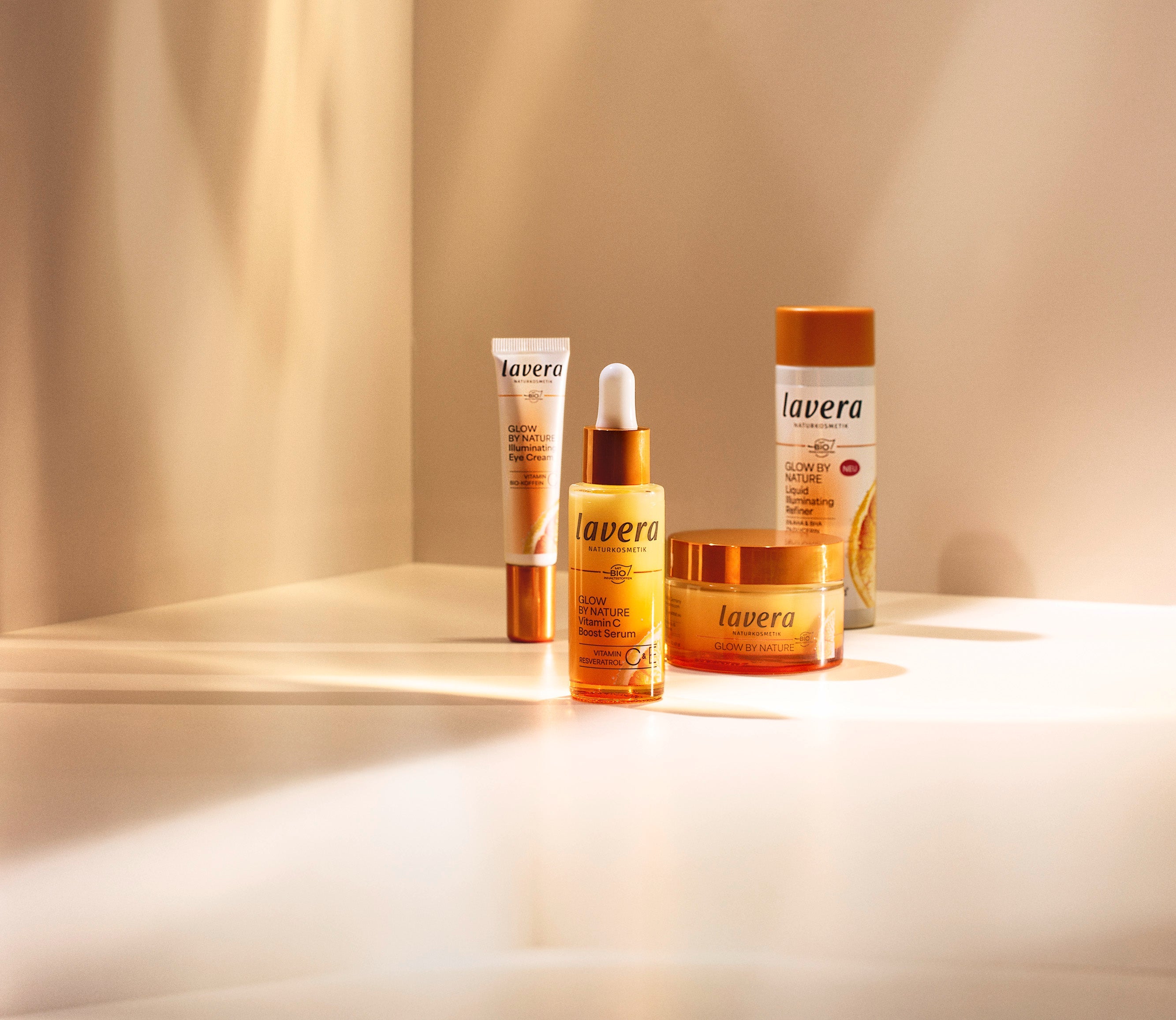 Produktdarstellung Glow by Nature gesamte Serie