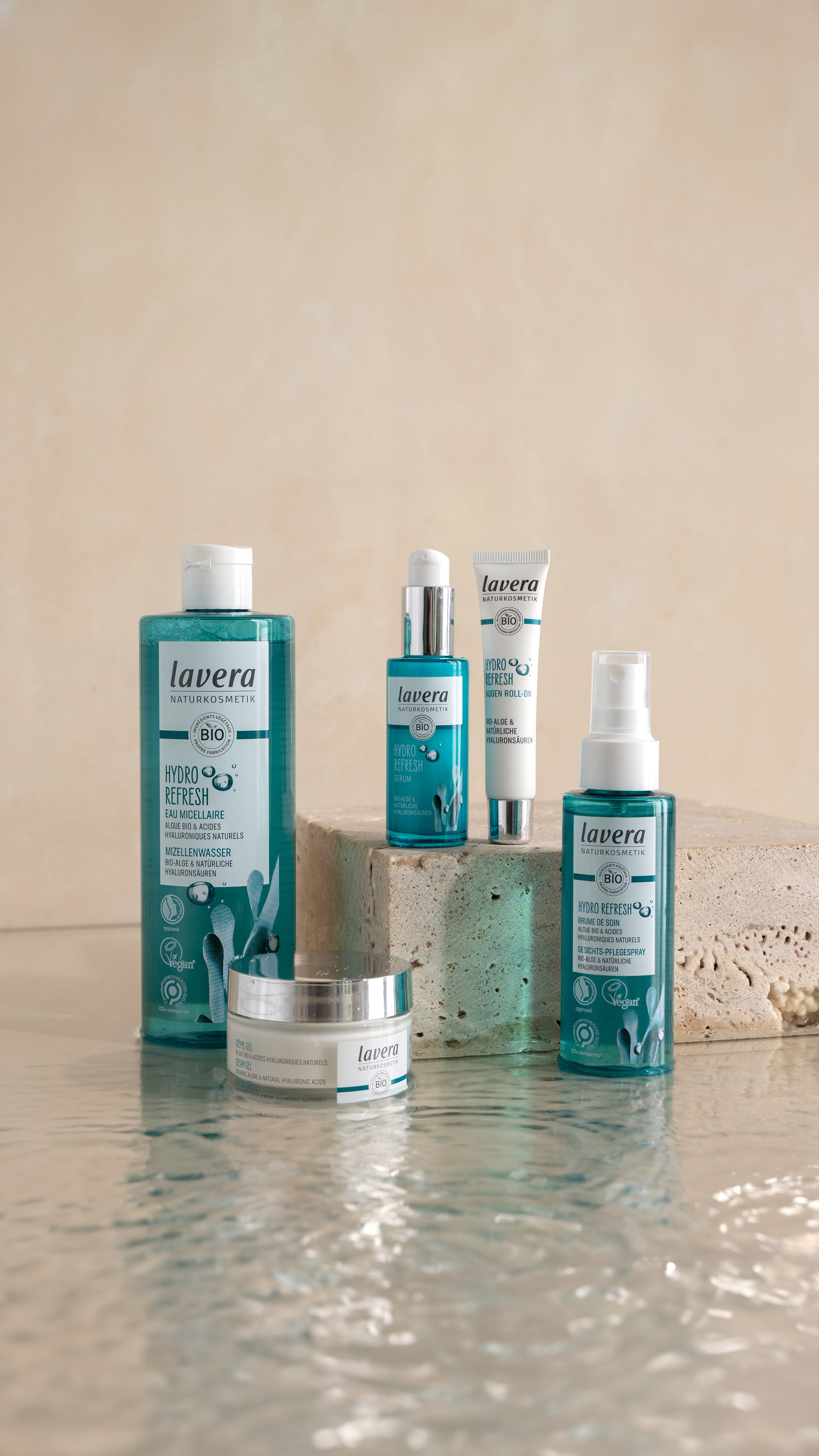 Darstellung lavera Hydro Refresh Produkte