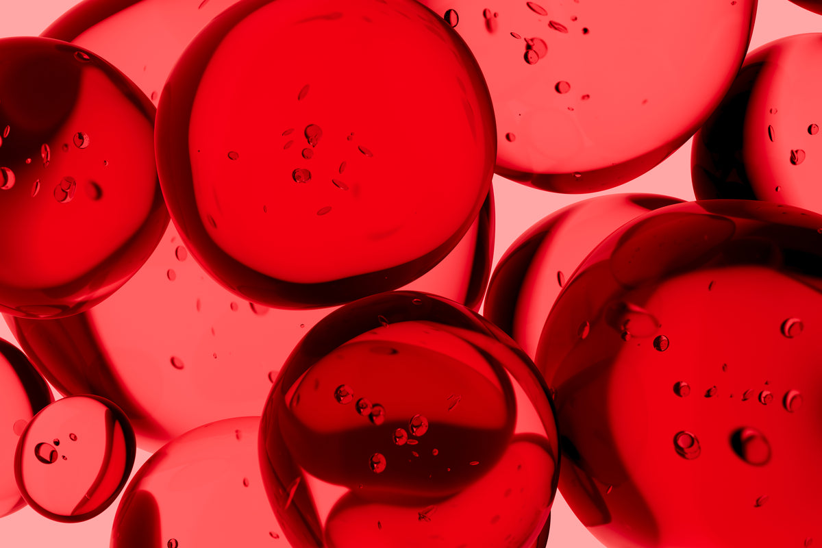 rote Bubbles 