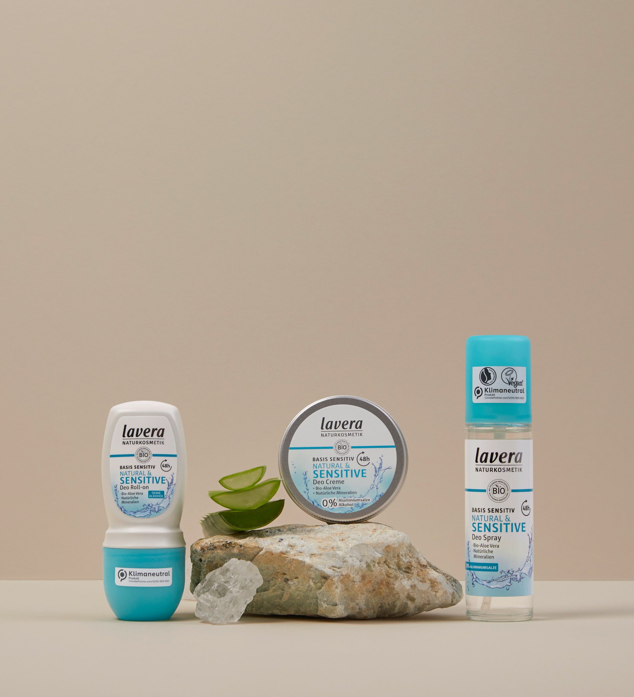 Produktdarstellung unterschiedlicher Produkte aus der Basis Sensitiv Serie