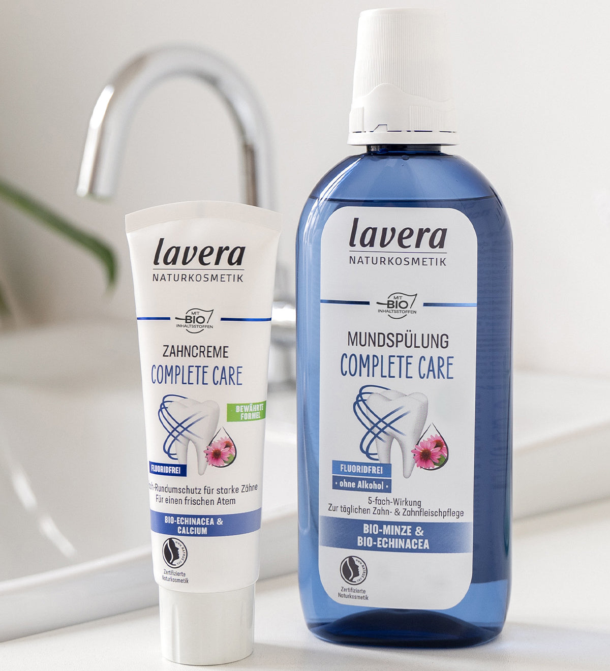lavera Complete Care Zahnpasta und Mundspülung
