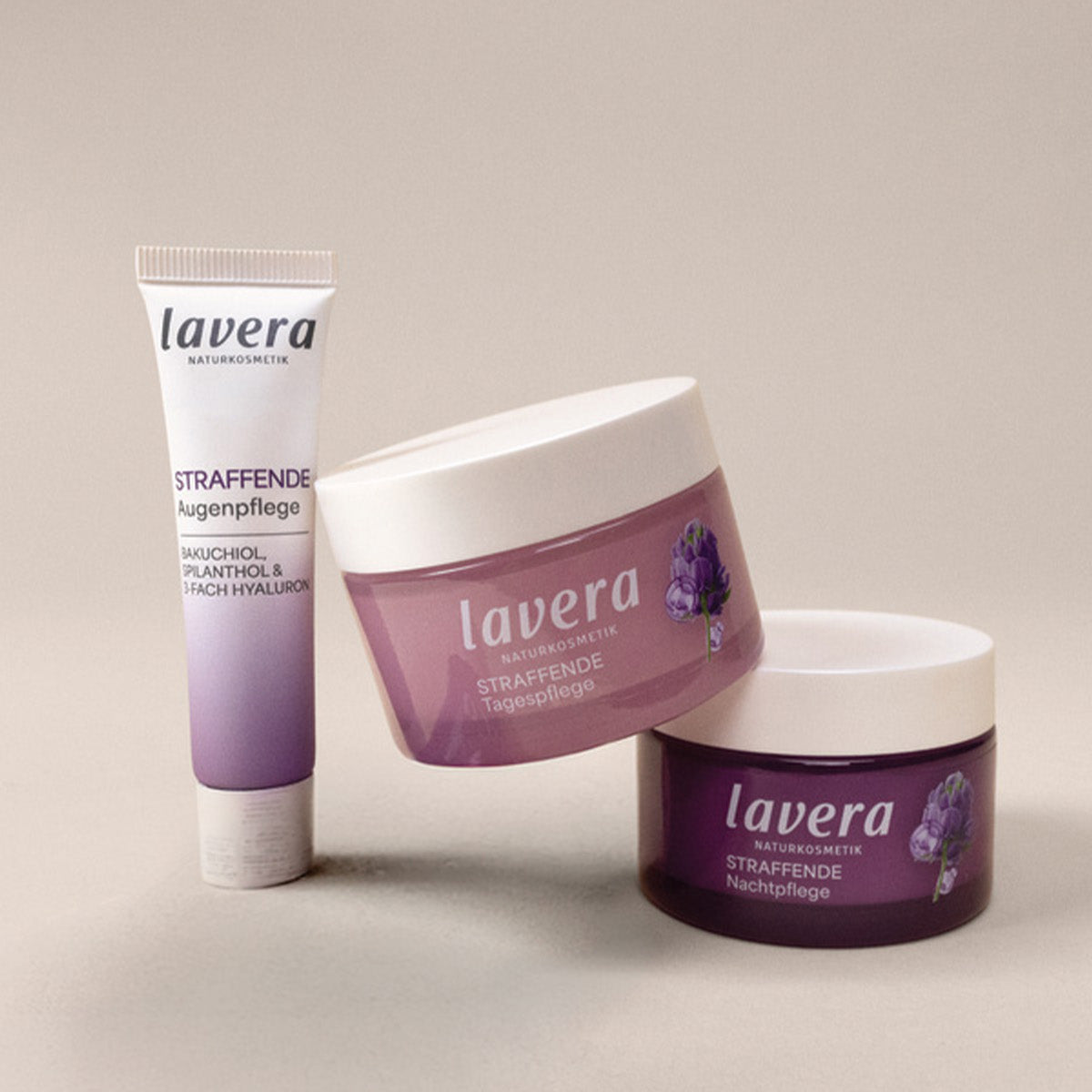 Range der neuen straffenden Produkte ohne Serum