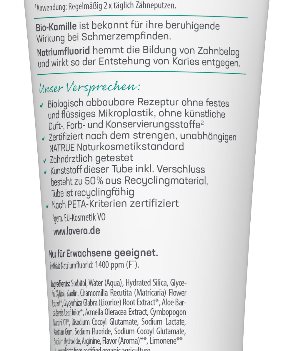 lavera Zahncreme Sensitive & Repair