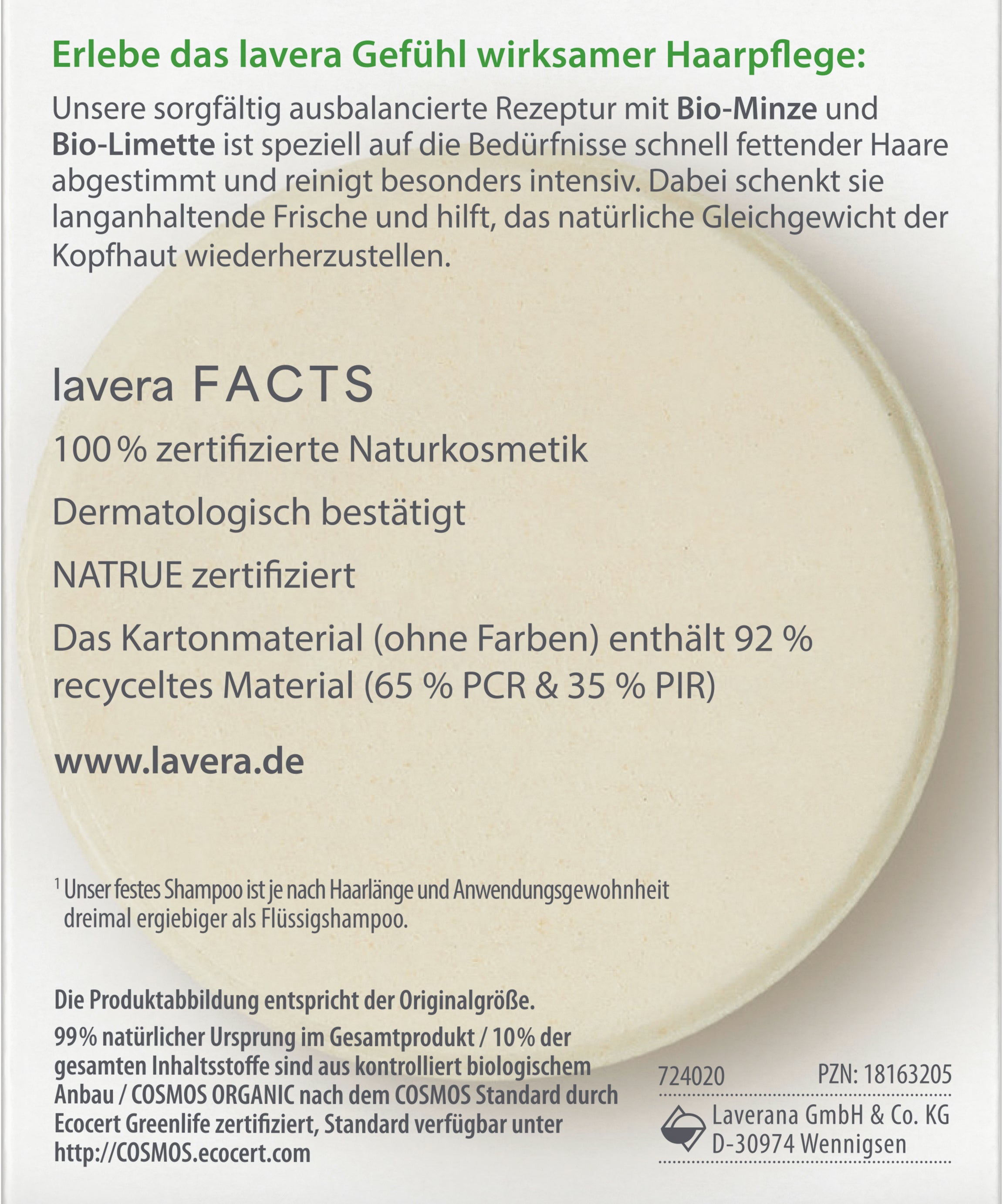 lavera Festes Pflegeshampoo Frische & Balance
