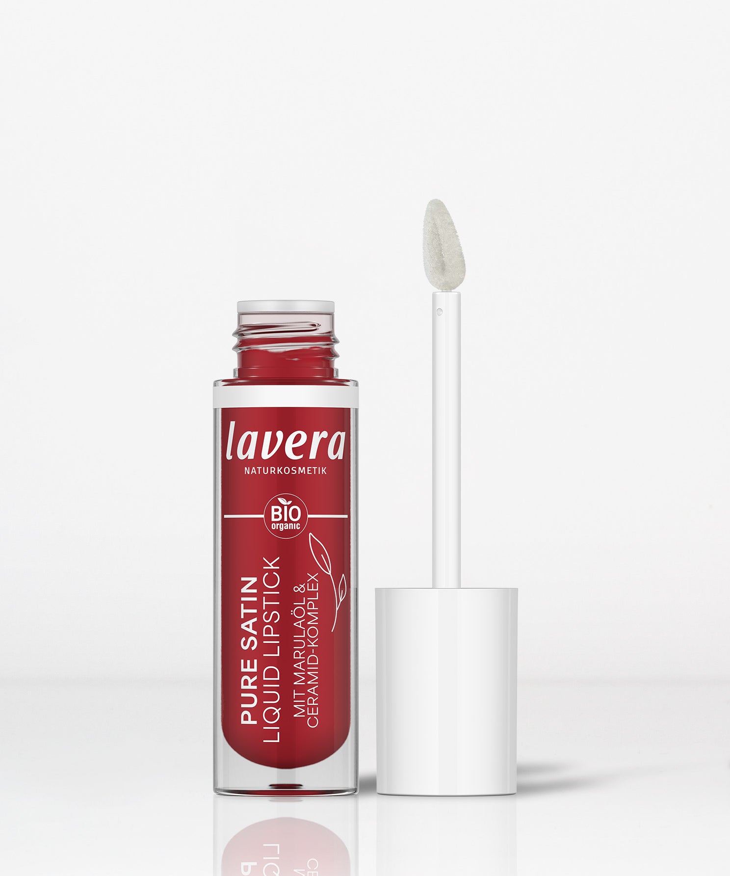 lavera Pure Satin Liquid Lipstick -Poppy Red 01-