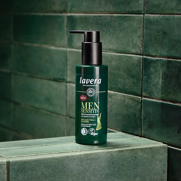 lavera Men sensitive 2in1 Gesichtswaschgel